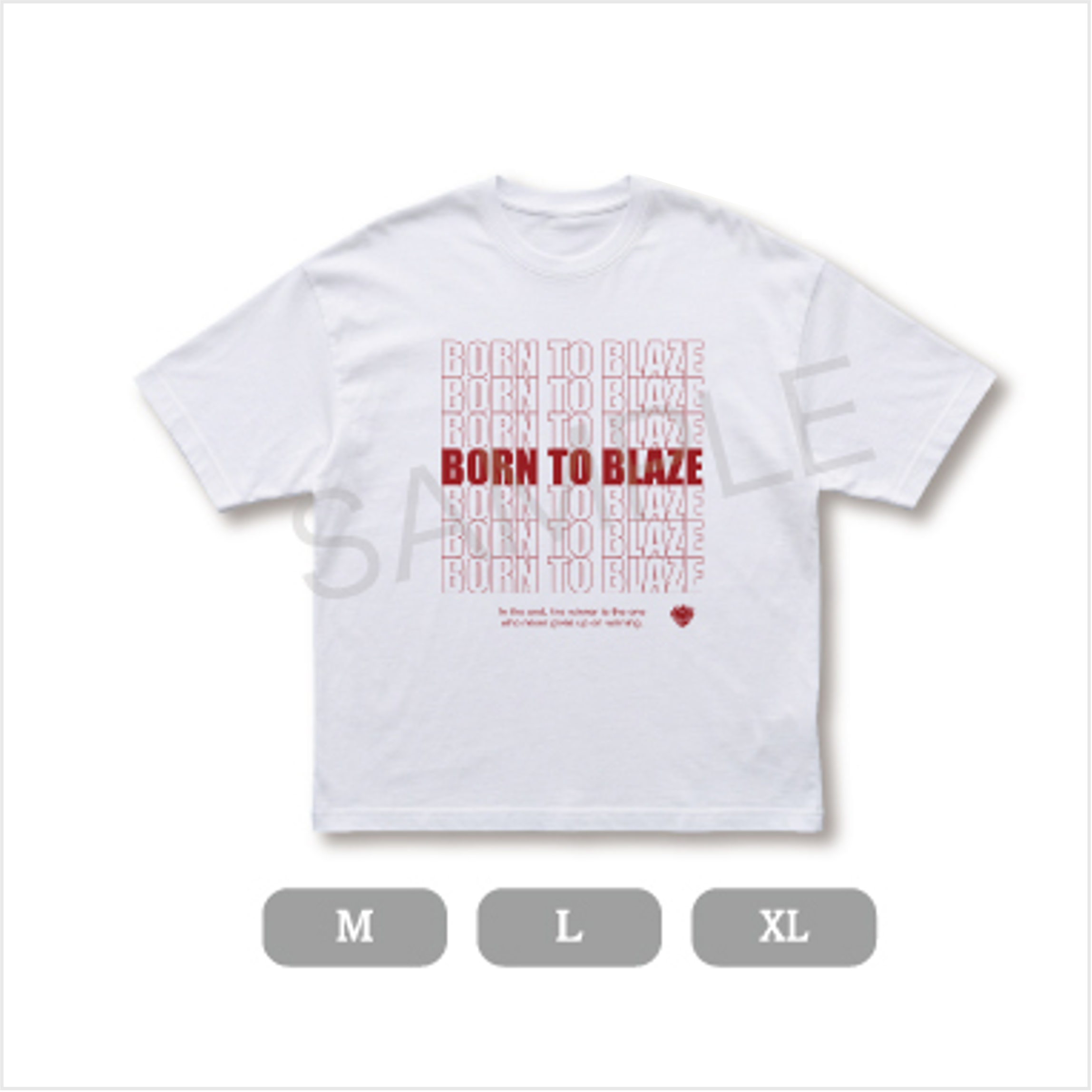 コムドットやまと BORN TO BLAZE Tシャツ ホワイト Lサイズ BORN TO BLAZE】 BORN TO BLAZEロゴTシャツ(White) – Cyber Goods Store