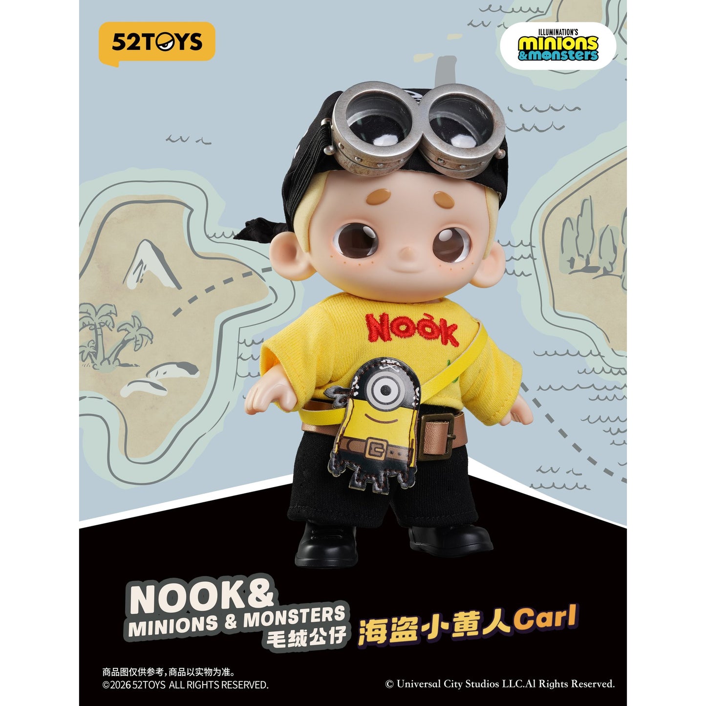 52TOYS NOOK&ミニオンズ&モンスターズ ぬいぐるみ 海賊カール