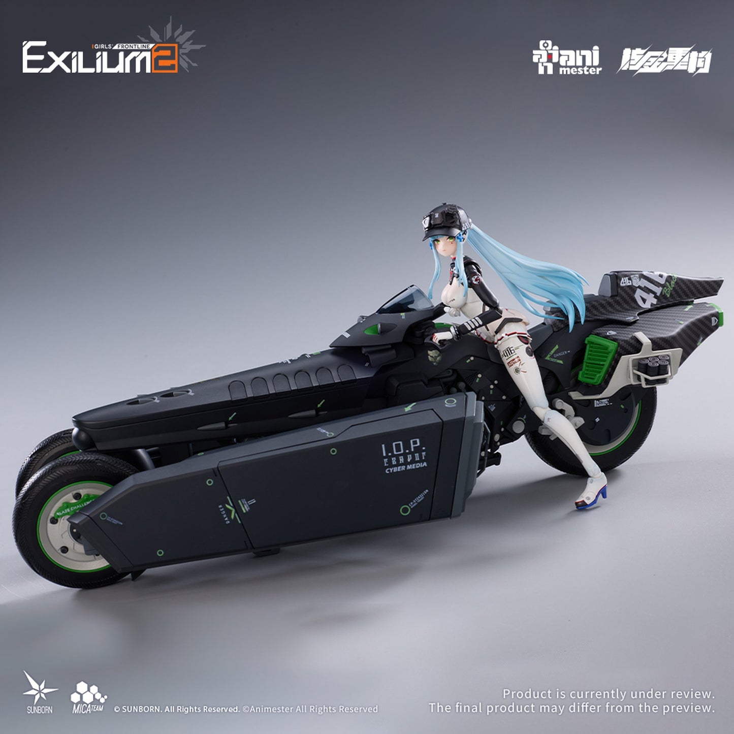 核金重構(Nuclear Gold Reconstruction) 『ドールズフロントライン2:エクシリウム』 クルカイ-スピードスター 1/12 完成品アクションフィギュア&モーターバイク 1/12 プラスチックキット セット
