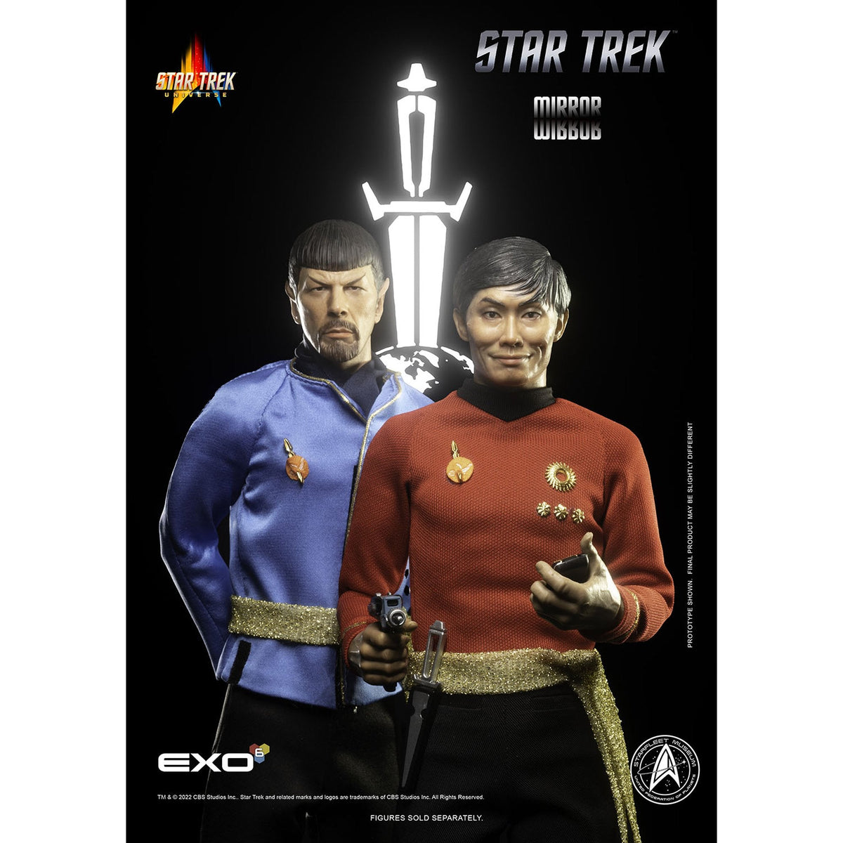 1/6 ハイパーリアリスティックアクションフィギュアスタートレック TOSシリーズ ヒカル・スールー(カトー) ミラー・ユニバース仕様