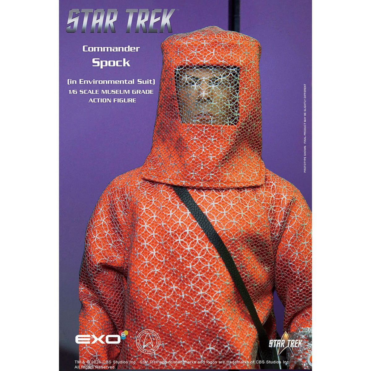 1/6 ハイパーリアリスティックアクションフィギュア 『スター・トレック:宇宙大作戦』 Mr.スポック 防護服(魔の宇宙病)