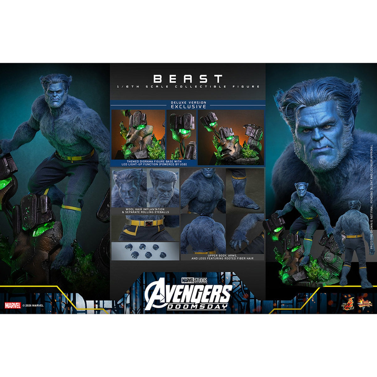 【ムービー・マスターピース】 『アベンジャーズ/ドゥームズデイ』 1/6スケールフィギュア ビースト(デラックス版)