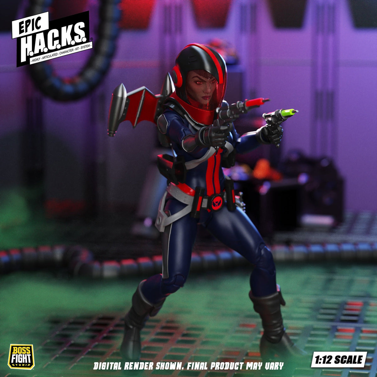 エピック H.A.C.K.S./ マーシー・ザレスカ: ヴァンピロン・シークレットサービス 1/12 アクションフィギュア
