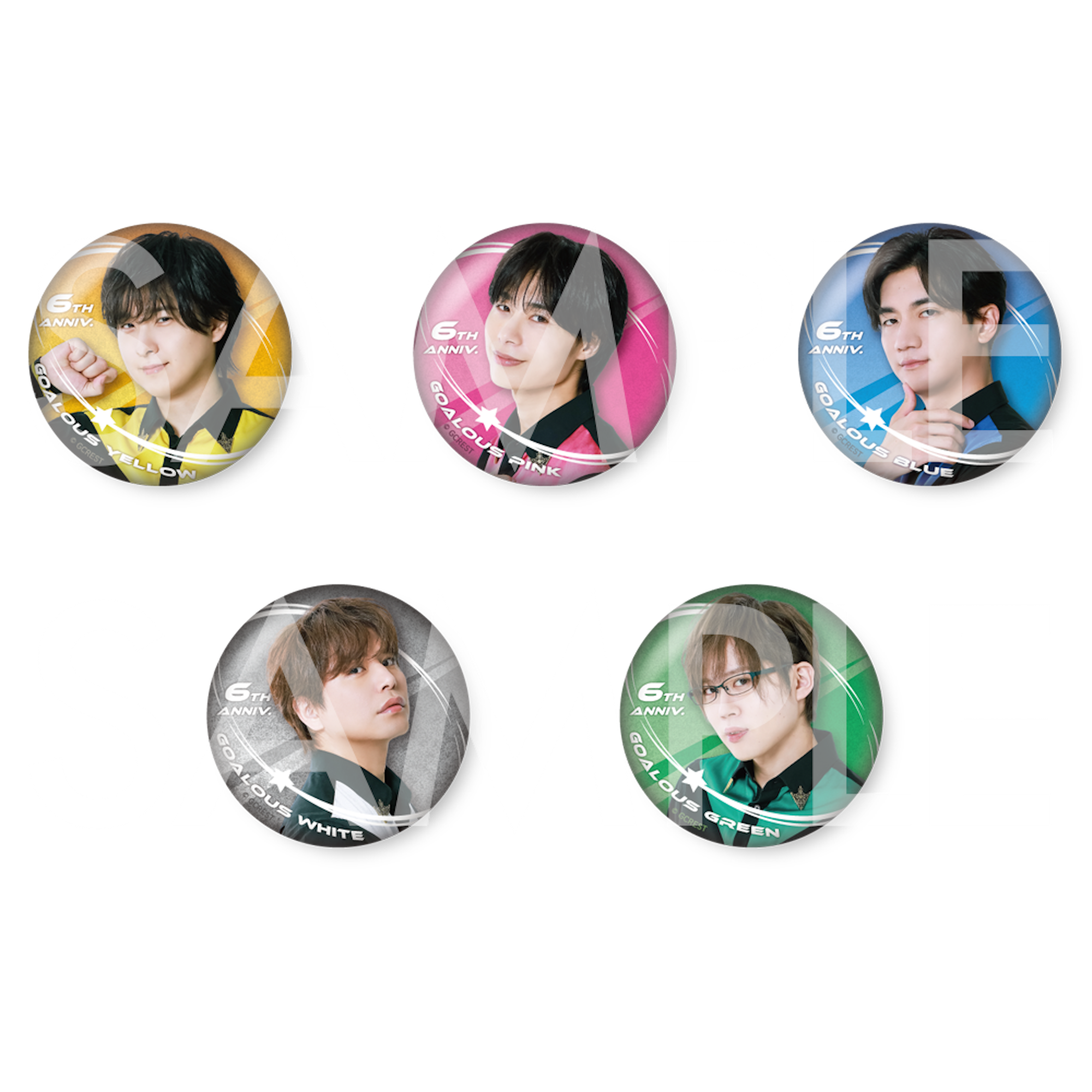 GOALOUS5 グリッター缶バッジ 6周年Ver.（ブラインド） – Cyber Goods