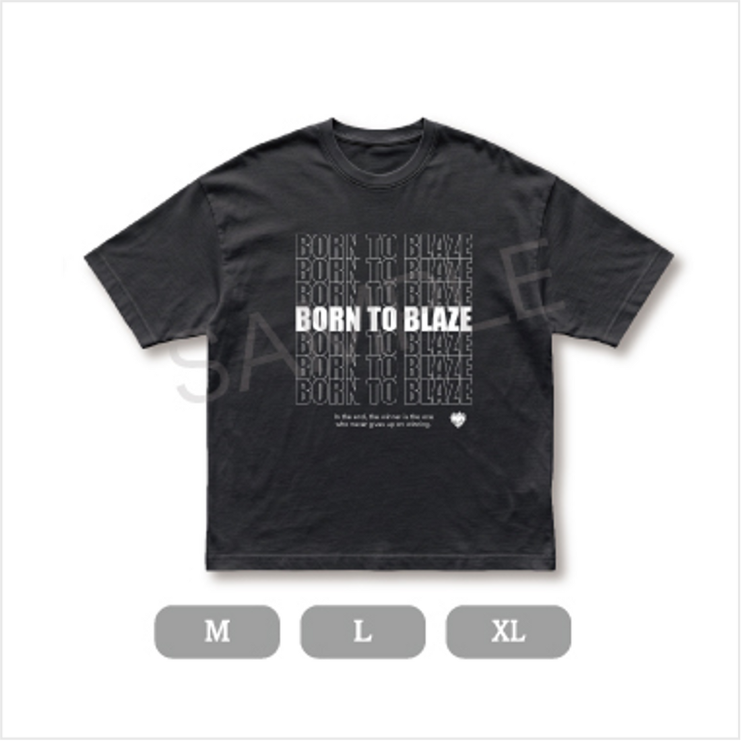 【BORN TO BLAZE】 BORN TO BLAZEロゴTシャツ(Black)