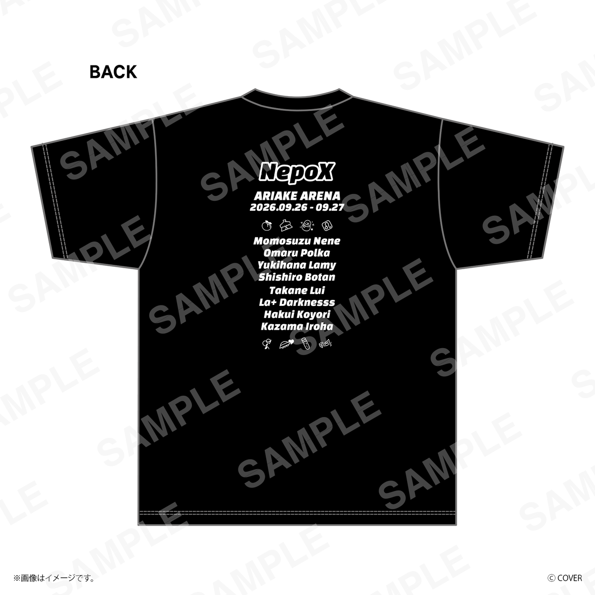 【ねぽっくす!】 集合グラフィックTシャツ
