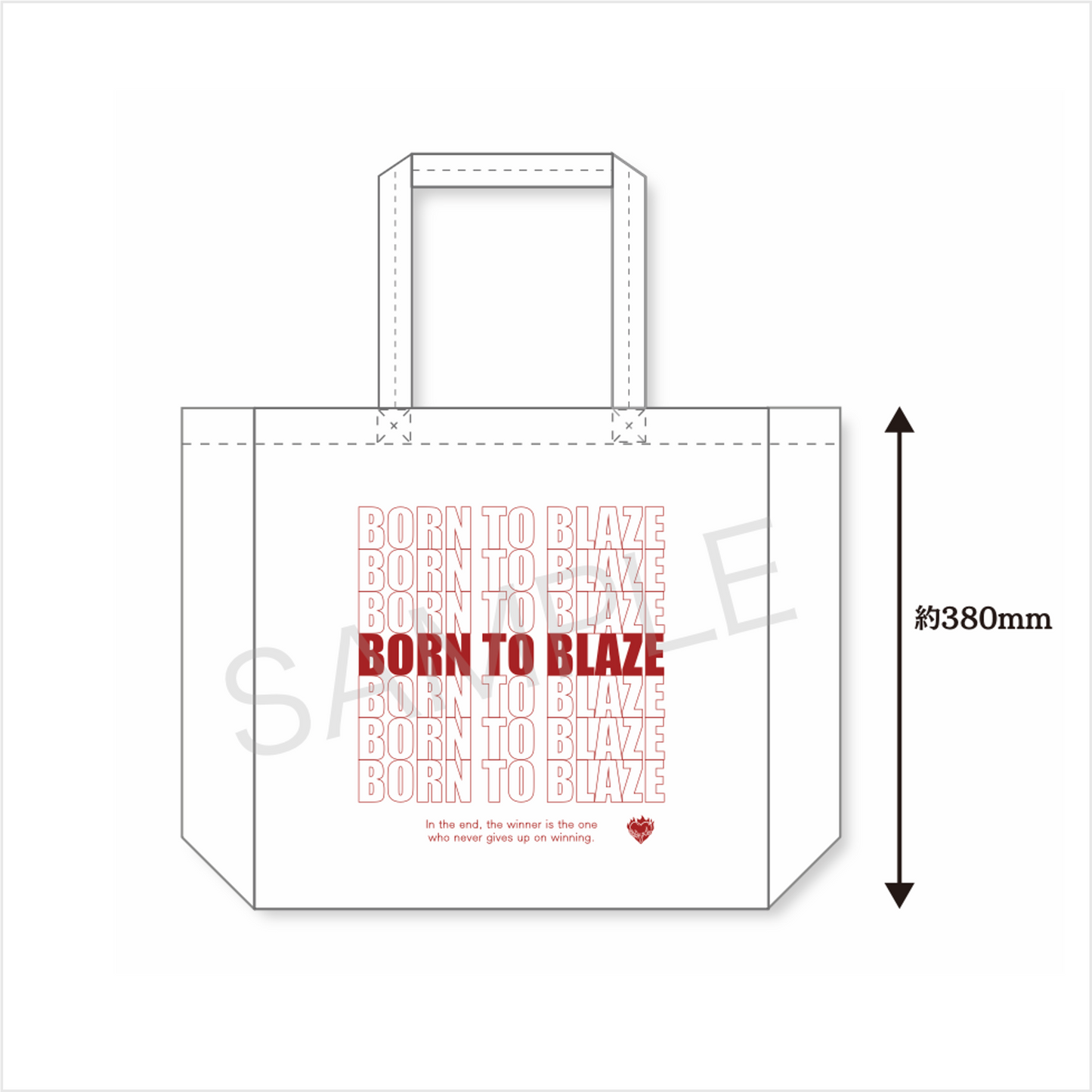 【BORN TO BLAZE】 トートバック大