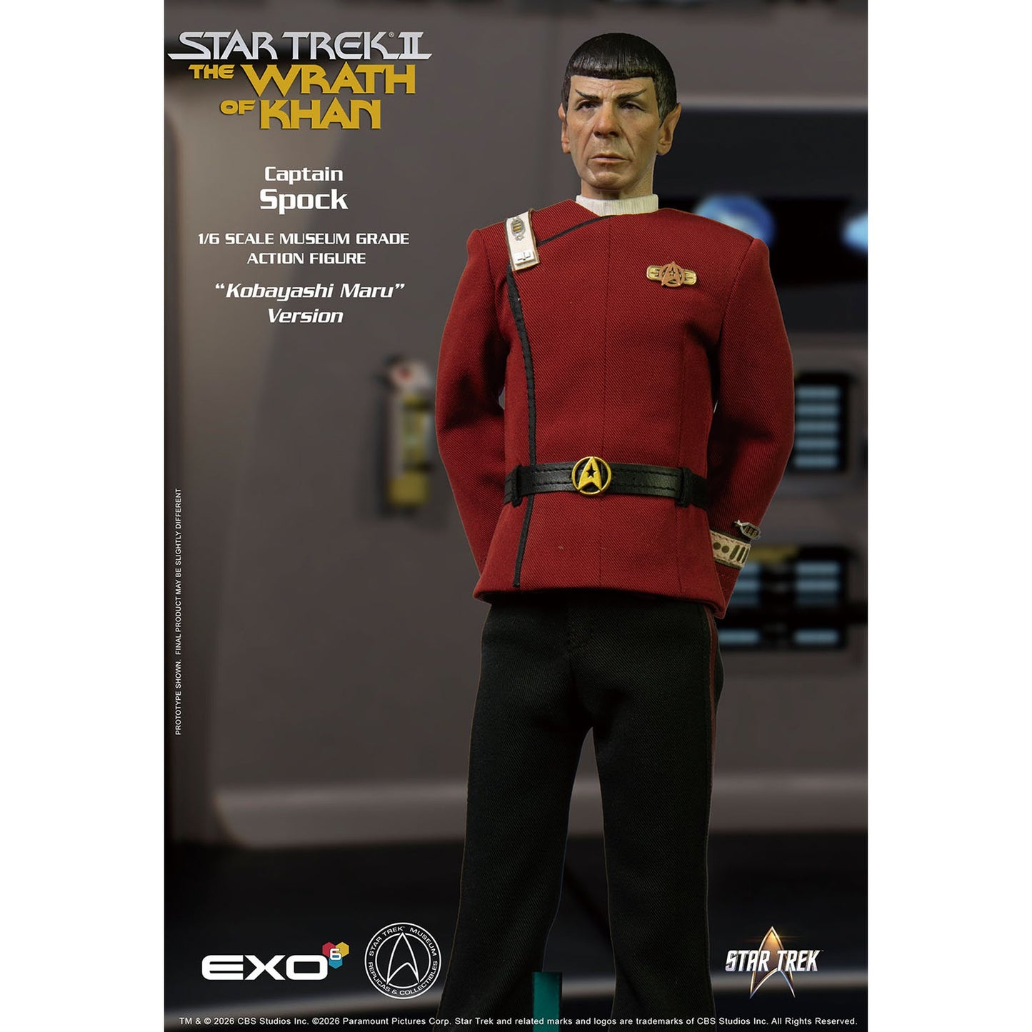 1/6 ハイパーリアリスティックアクションフィギュア スター・トレック2：カーンの逆襲 Mr.スポック "コバヤシマル・テスト"