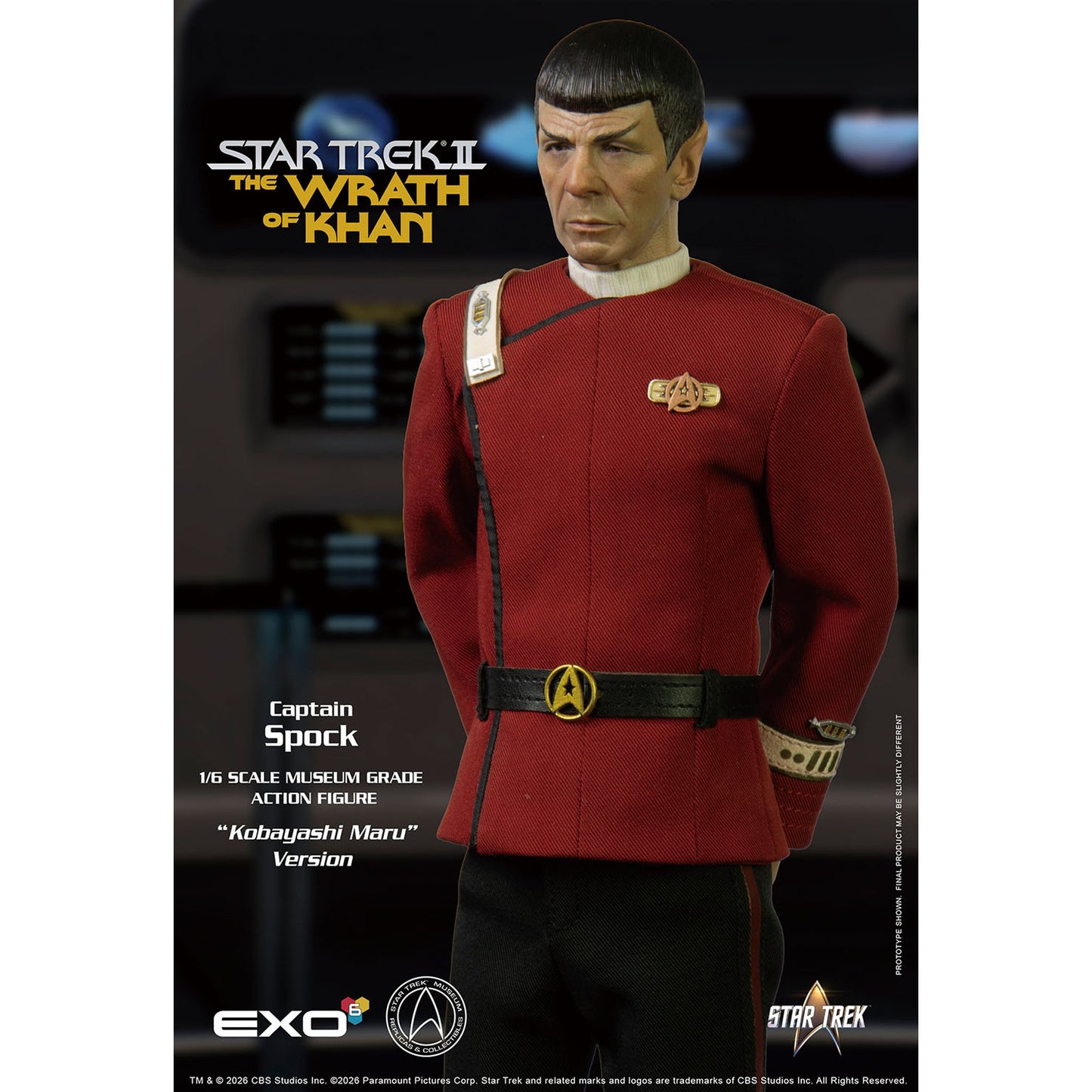 1/6 ハイパーリアリスティックアクションフィギュア スター・トレック2：カーンの逆襲 Mr.スポック "コバヤシマル・テスト"