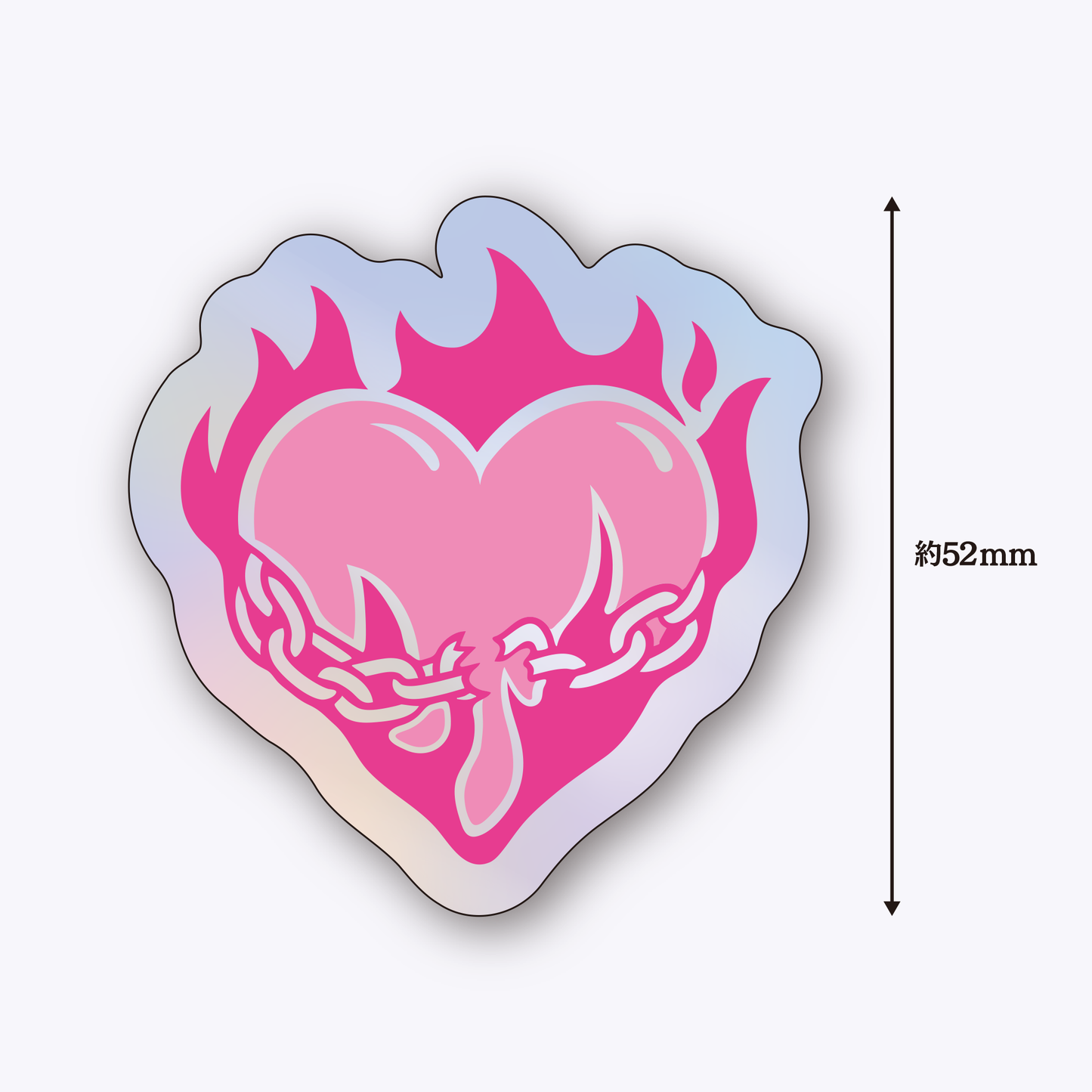 【BORN TO BLAZE】  BLAZE HEARTステッカー（SAKURA）