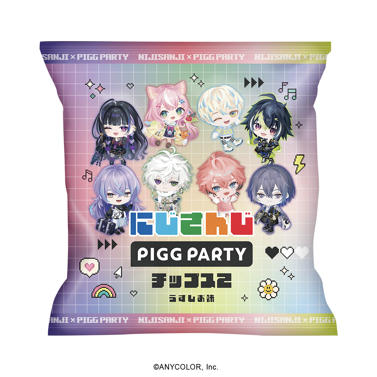 にじさんじPIGGPARTYチップス2　うすしお味　特典付き