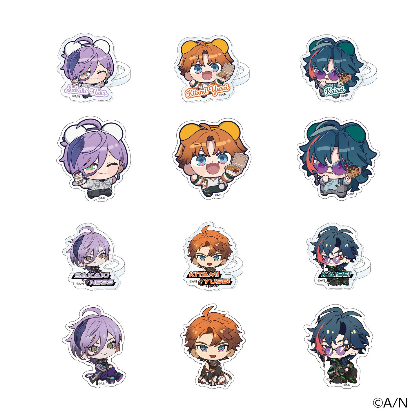 3SKM×よこはまコスモワールド アクリルリング＆ダイカットステッカーセット