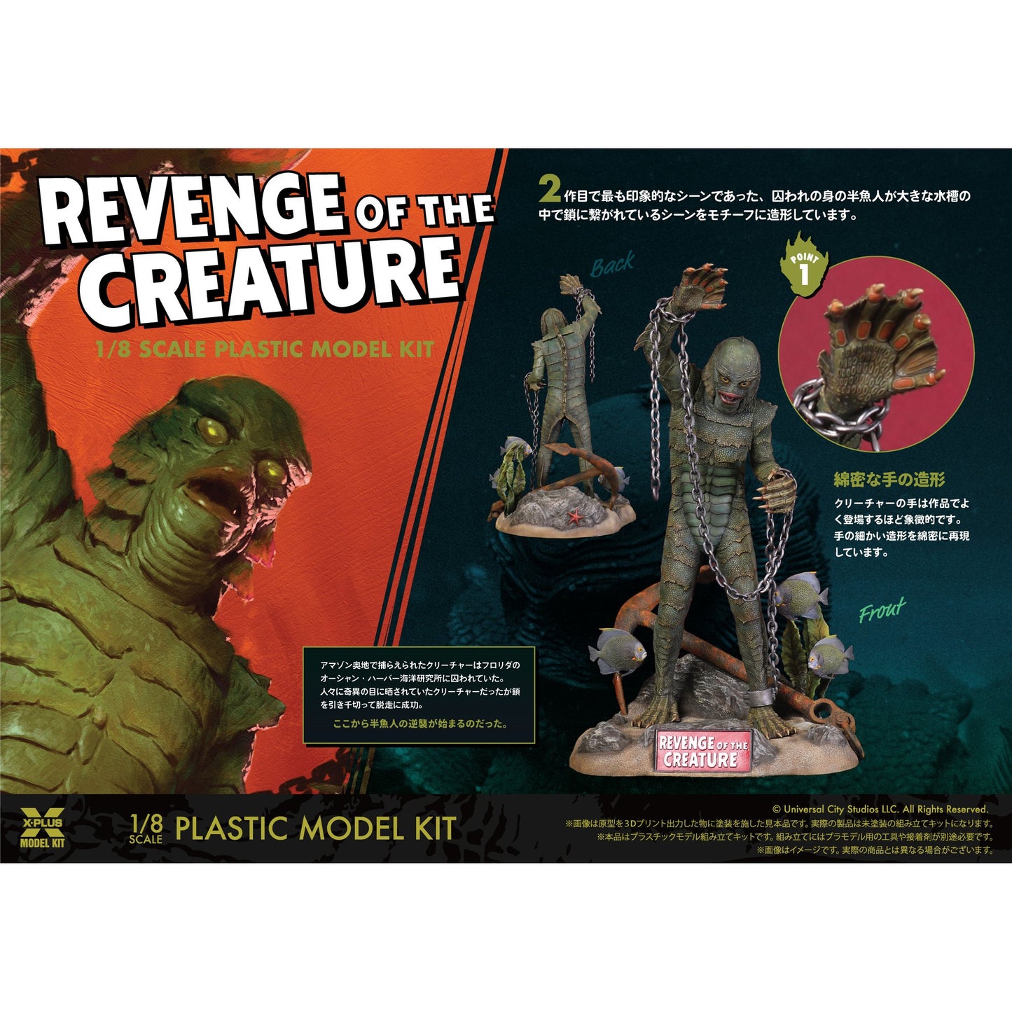 1/8スケール 『半魚人の逆襲』 プラスチックモデルキット