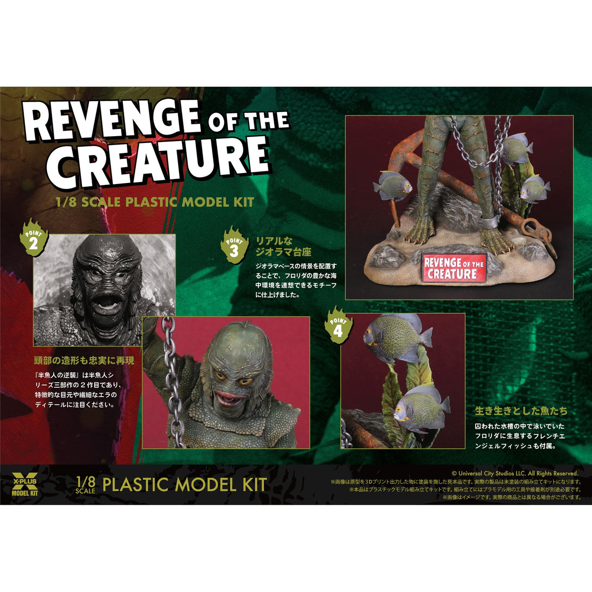 1/8スケール 『半魚人の逆襲』 プラスチックモデルキット