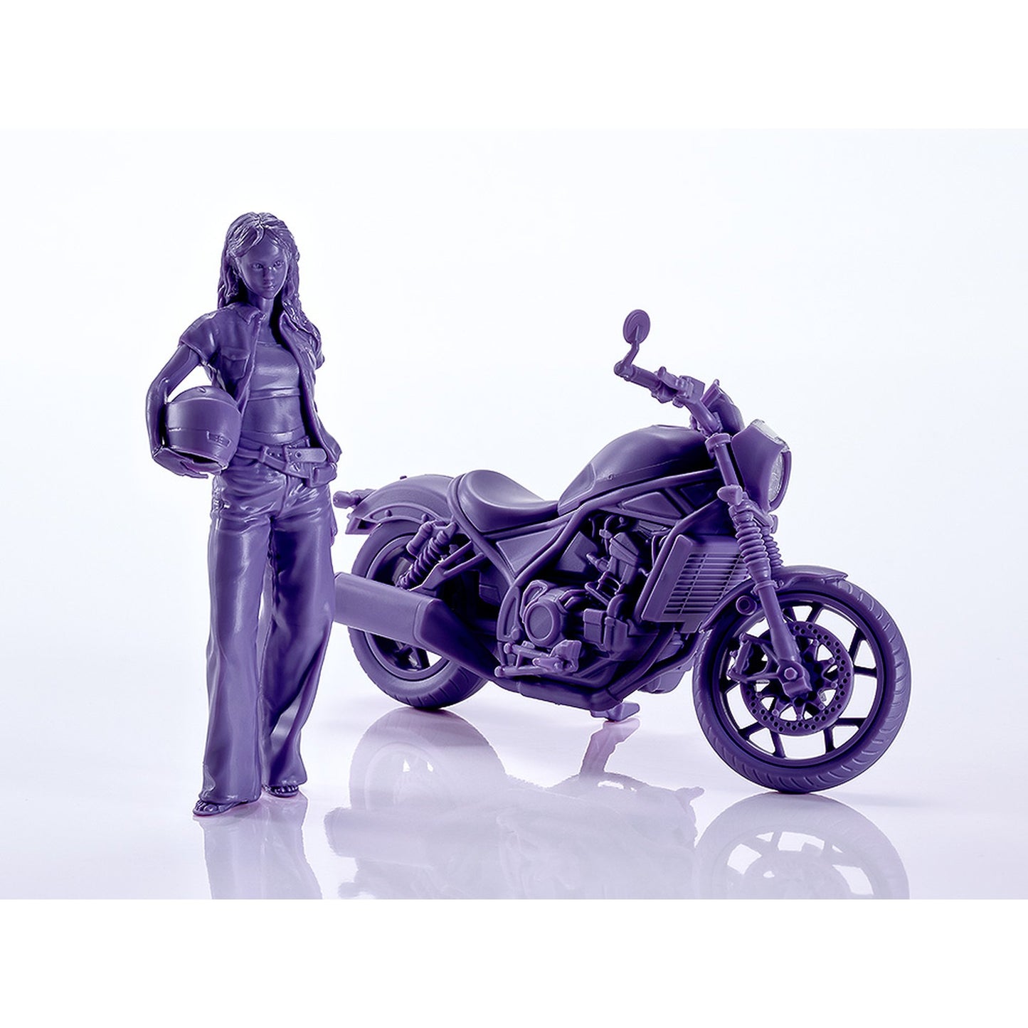 PLAMAX MF-101 Rider's portrait Honda Rebel 1100 ネイビー
