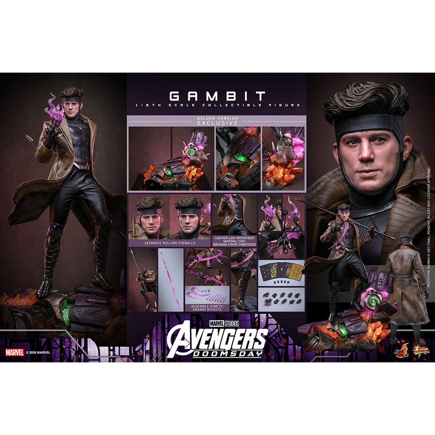 【ムービー・マスターピース】 『アベンジャーズ／ドゥームズデイ』 1/6スケールフィギュア ガンビット（デラックス版）