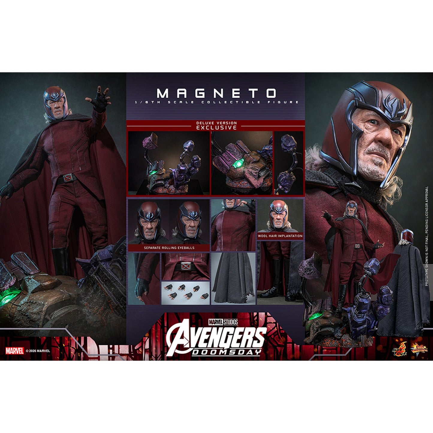 【ムービー・マスターピース】 『アベンジャーズ／ドゥームズデイ』 1/6スケールフィギュア マグニートー（デラックス版）