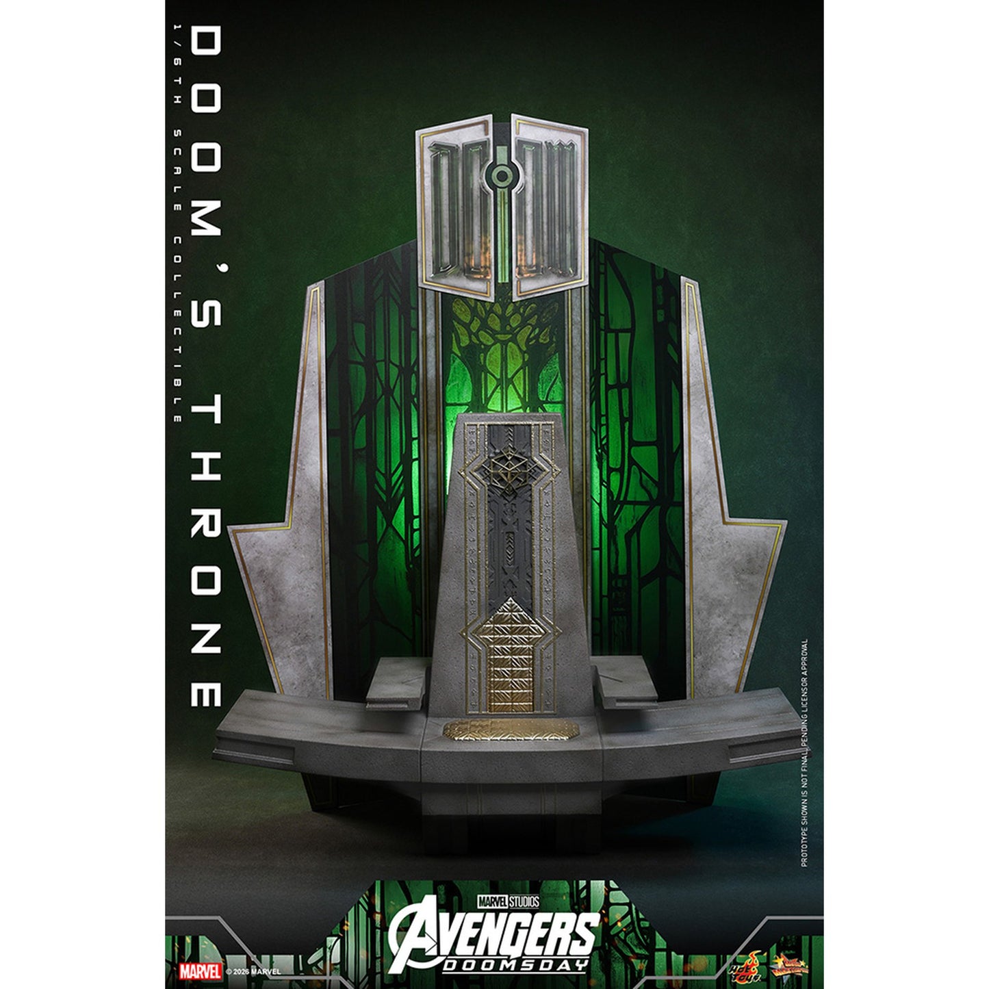【ホットトイズ・アクセサリー・コレクション】 『アベンジャーズ／ドゥームズデイ』 1/6スケールフィギュア用アクセサリー ドゥームの玉座