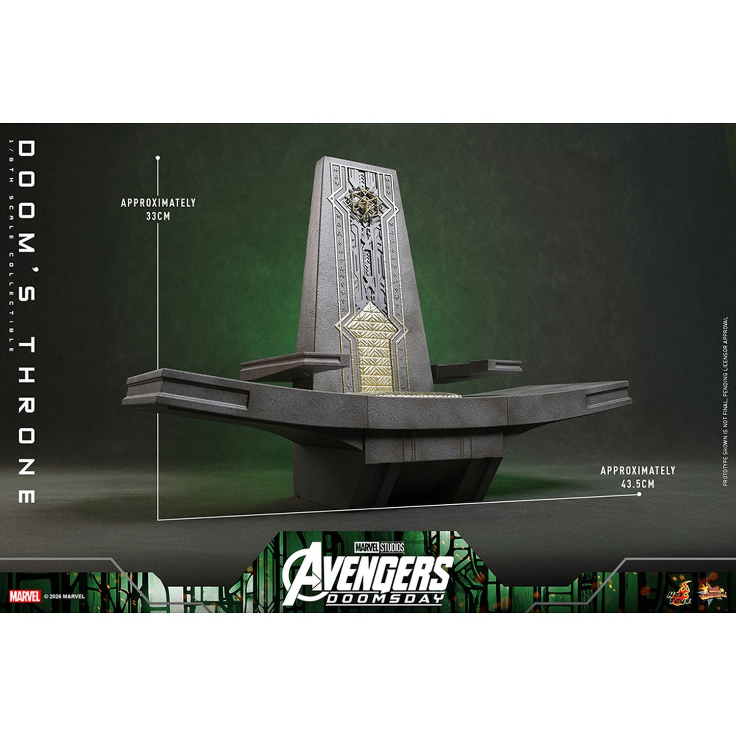 【ホットトイズ・アクセサリー・コレクション】 『アベンジャーズ／ドゥームズデイ』 1/6スケールフィギュア用アクセサリー ドゥームの玉座