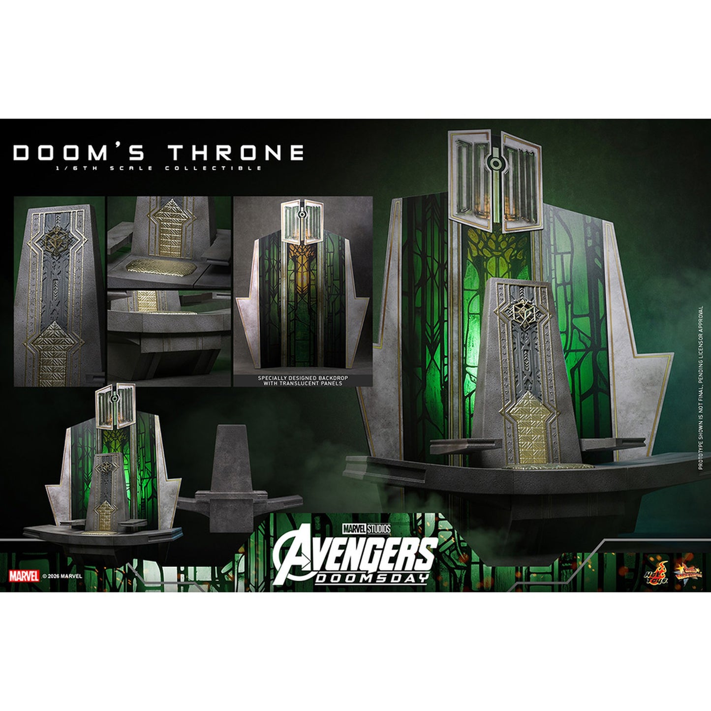 【ホットトイズ・アクセサリー・コレクション】 『アベンジャーズ／ドゥームズデイ』 1/6スケールフィギュア用アクセサリー ドゥームの玉座