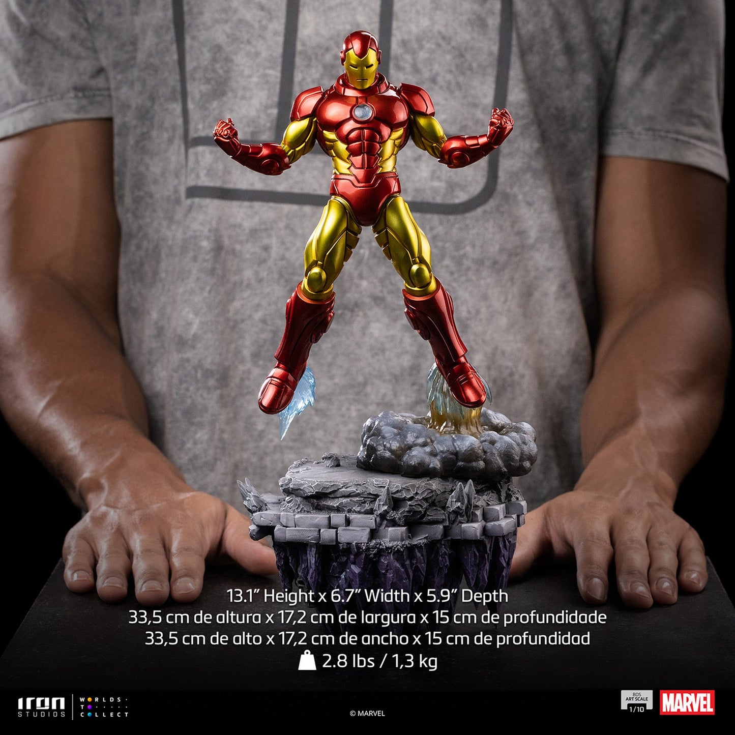 『マーベル』 【アイアン・スタジオ スタチュー】 「アートスケール」 1/10スケール アイアンマン［コミック］