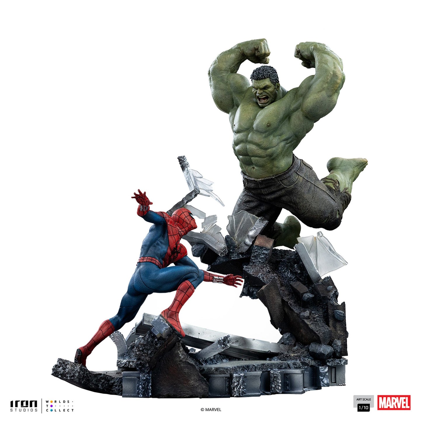 『マーベル』 【アイアン・スタジオ スタチュー】 「アートスケール」 1/10スケール スパイダーマン vs ハルク［映画『スパイダーマン：ブランド・ニュー・デイ』］