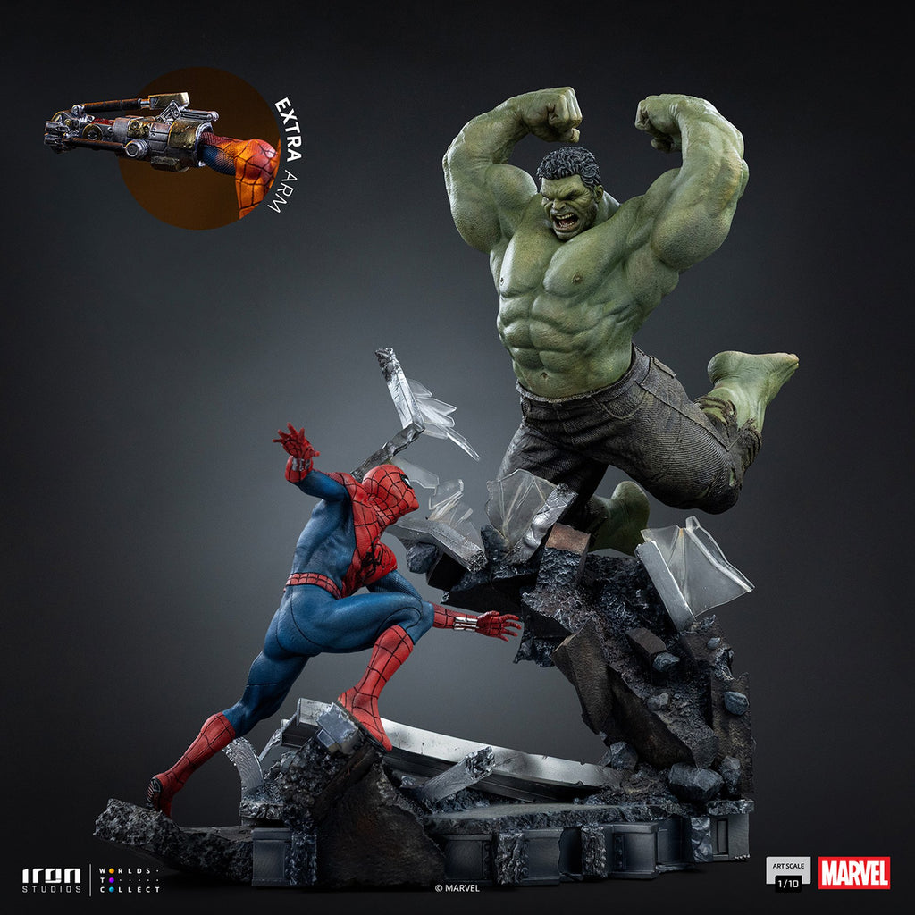 『マーベル』 【アイアン・スタジオ スタチュー】 「アートスケール」 1/10スケール スパイダーマン vs ハルク［映画『スパイダーマン：ブランド・ニュー・デイ』］