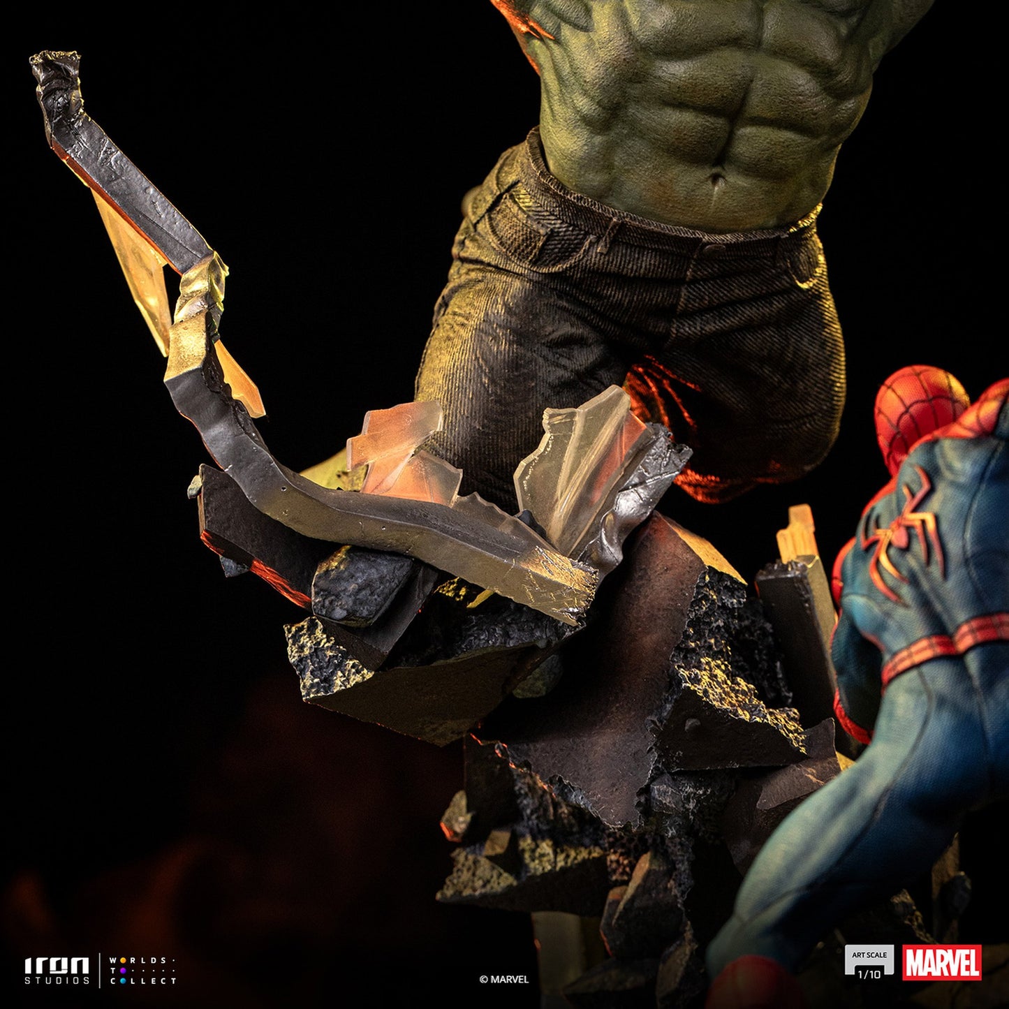 『マーベル』 【アイアン・スタジオ スタチュー】 「アートスケール」 1/10スケール スパイダーマン vs ハルク［映画『スパイダーマン：ブランド・ニュー・デイ』］