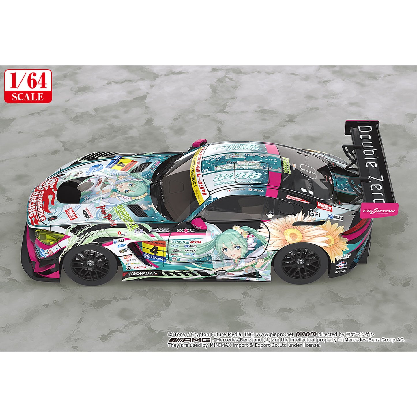 1/64 『初音ミク GTプロジェクト』 グッドスマイル 初音ミク AMG 2017 SUPER GT Ver.【再販】