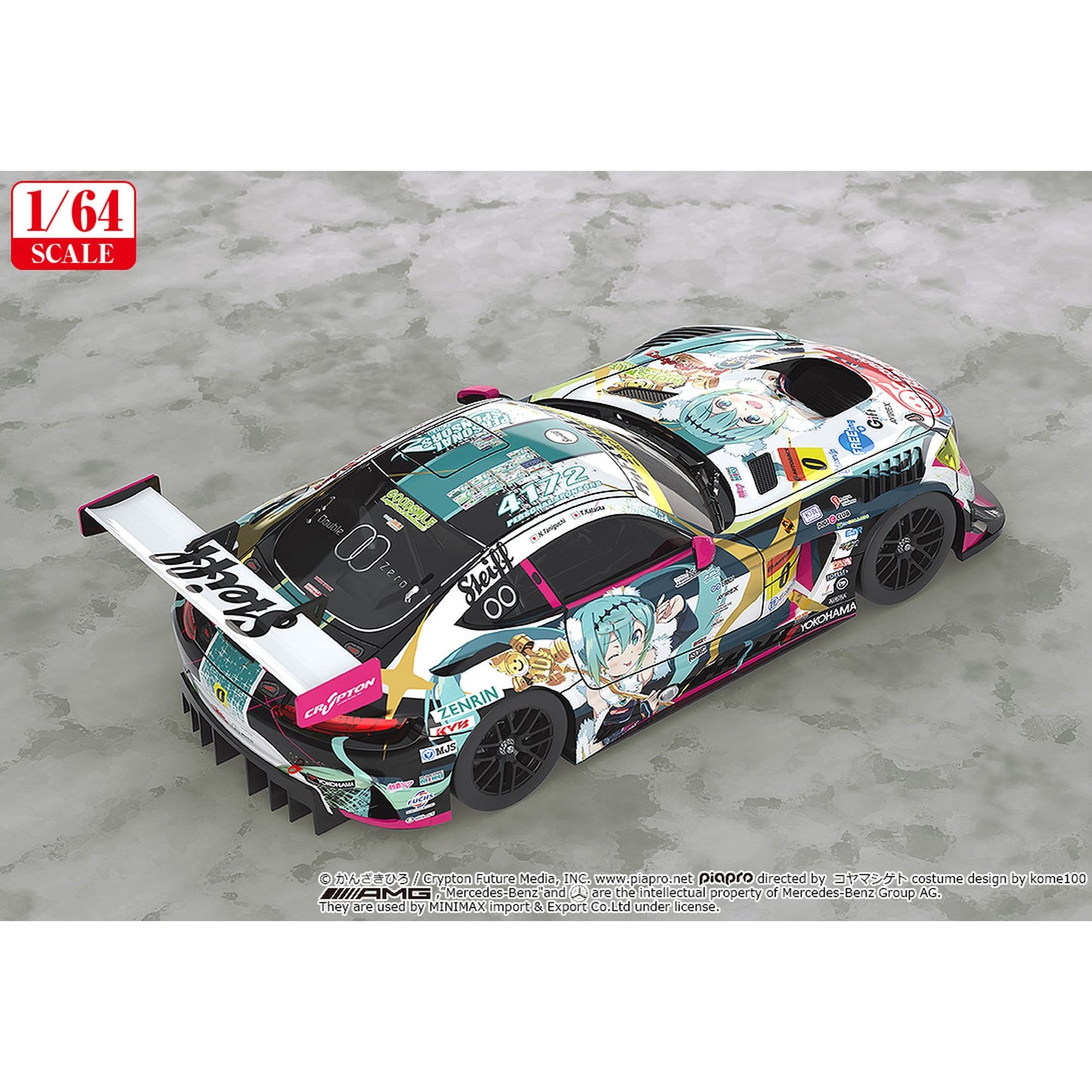 1/64 『初音ミク GTプロジェクト』 グッドスマイル 初音ミク AMG 2018 SUPER GT Ver.【再販】