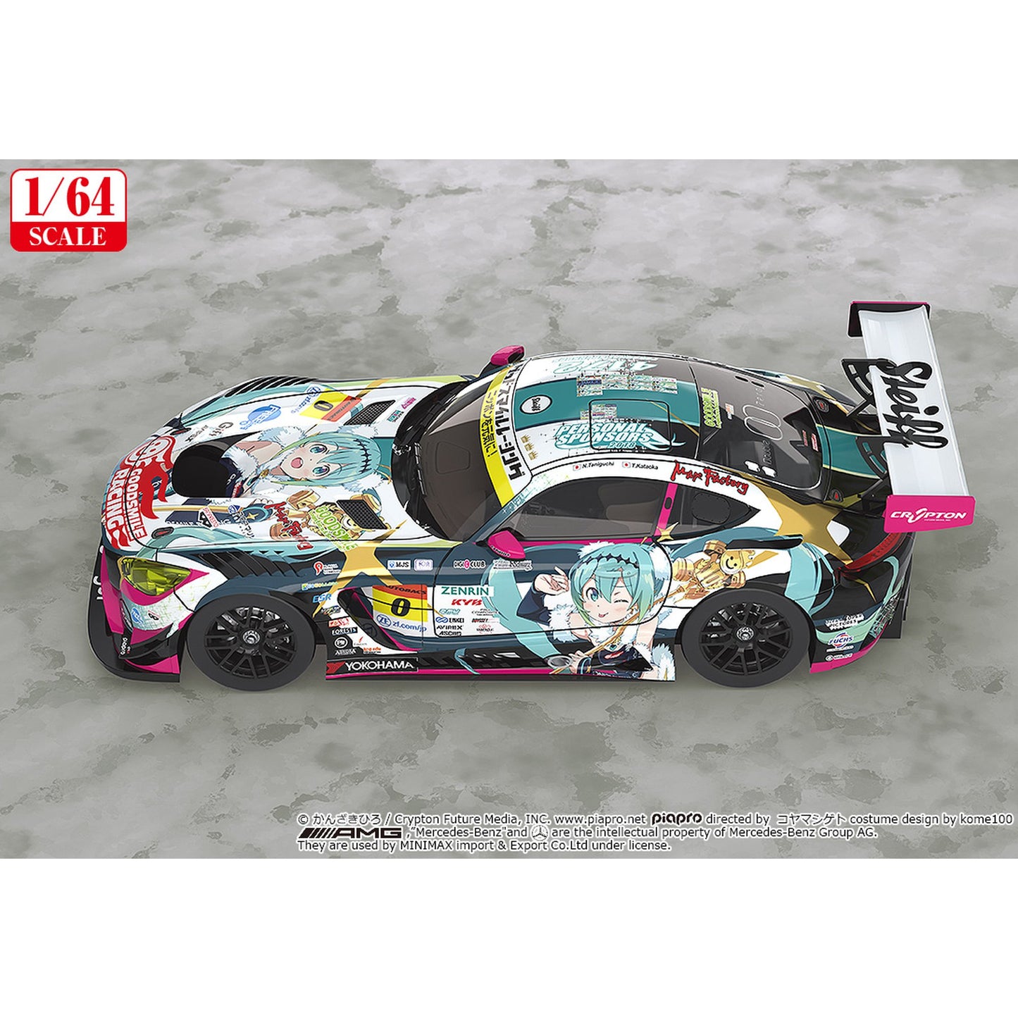 1/64 『初音ミク GTプロジェクト』 グッドスマイル 初音ミク AMG 2018 SUPER GT Ver.【再販】