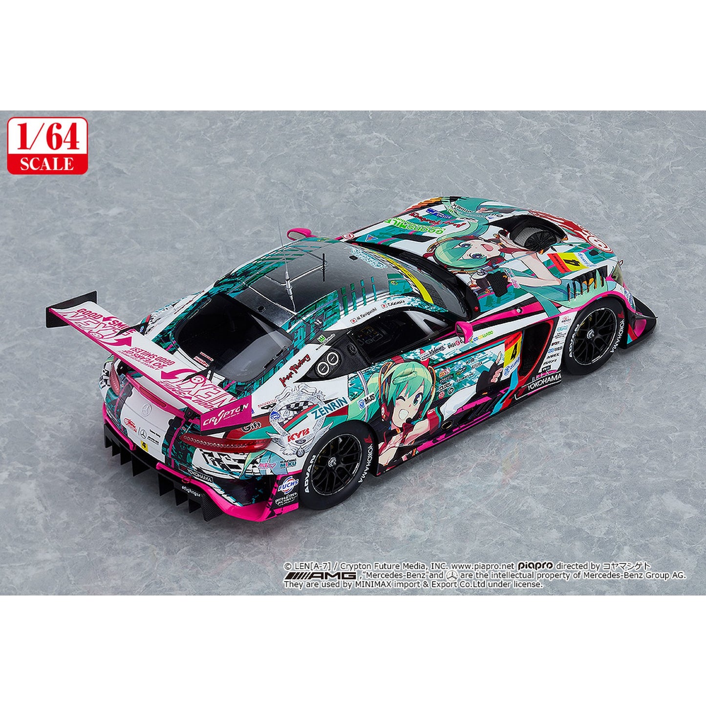 1/64 『初音ミク GTプロジェクト』 グッドスマイル 初音ミク AMG 2020 SUPER GT Ver.【再販】