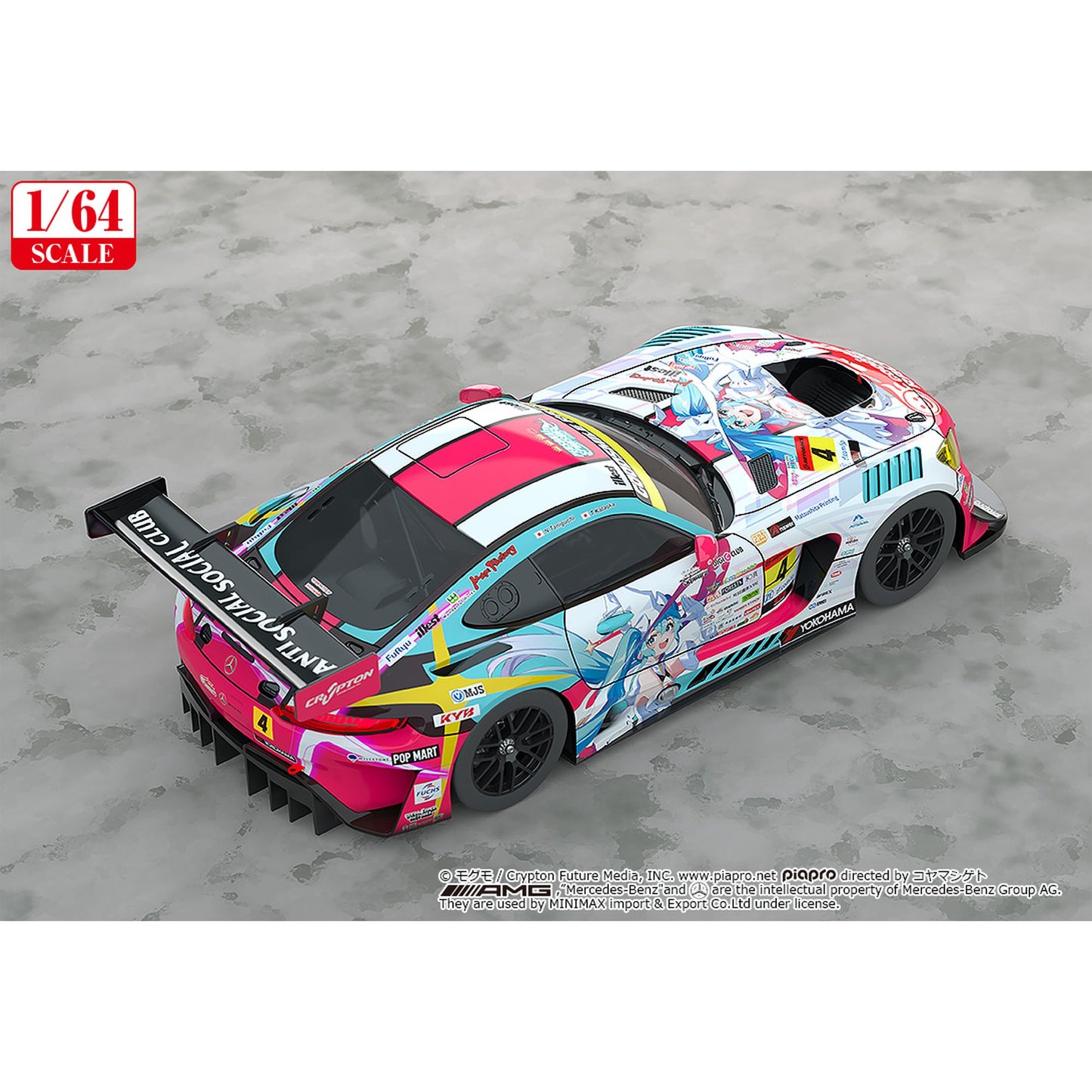1/64 『初音ミク GTプロジェクト』 グッドスマイル 初音ミク AMG 2024 開幕戦Ver.【二次再販】
