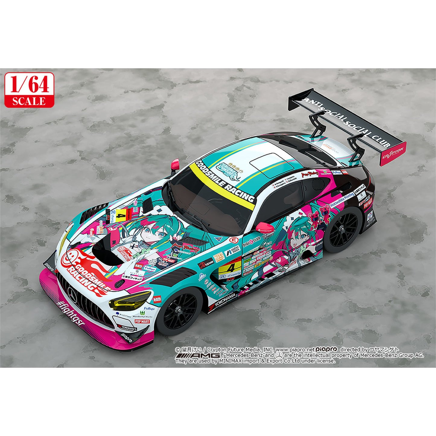 1/64 『初音ミク GTプロジェクト』 グッドスマイル 初音ミク AMG 2025 Presentation Ver.【再販】