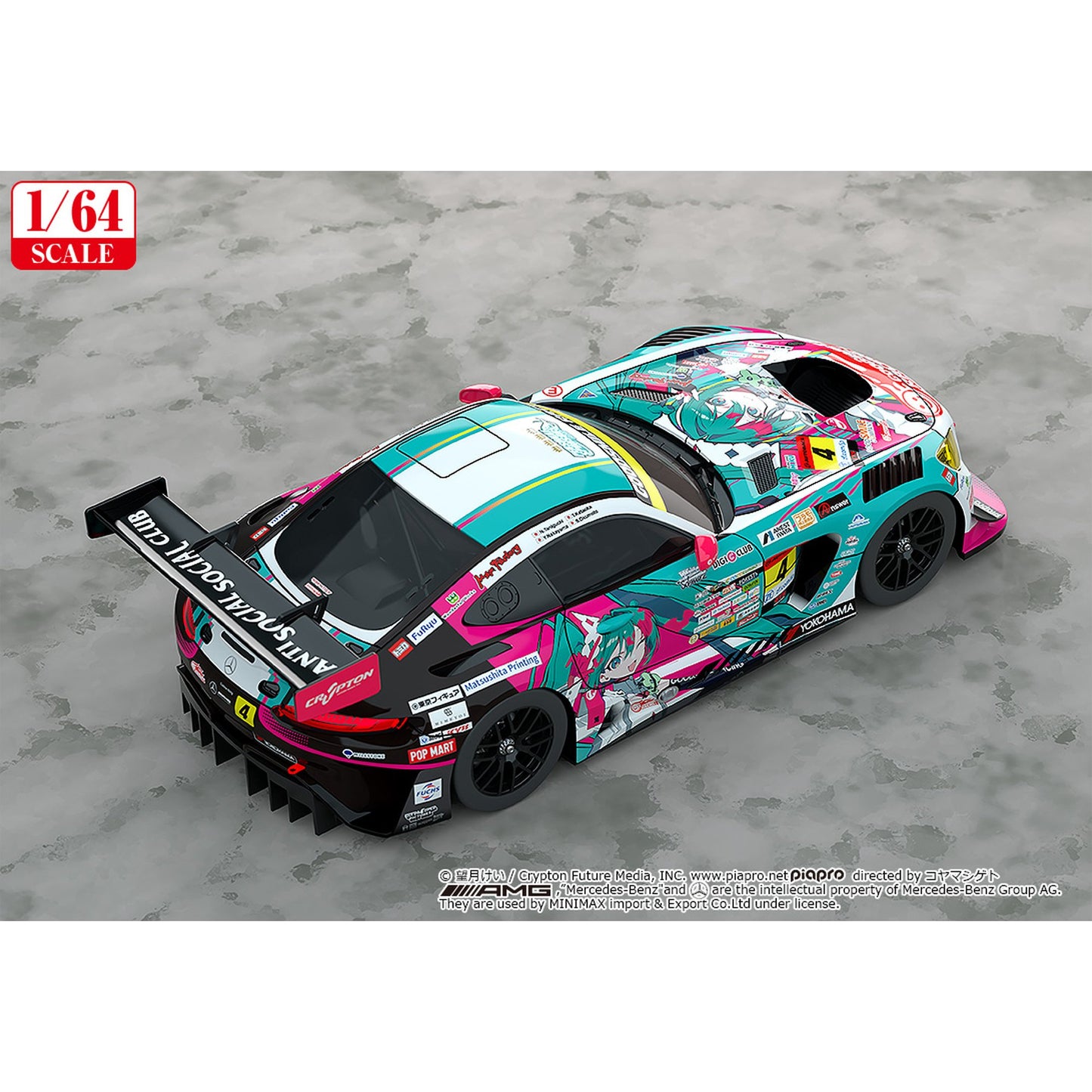 1/64 『初音ミク GTプロジェクト』 グッドスマイル 初音ミク AMG 2025 Presentation Ver.【再販】
