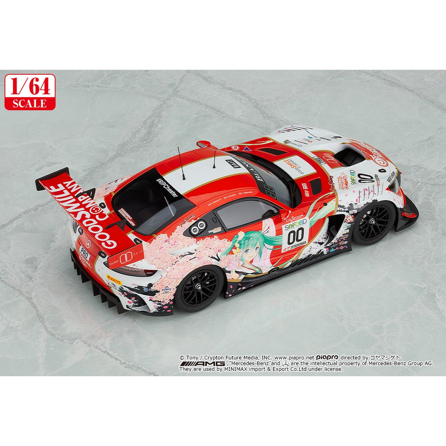 1/64 『初音ミク GTプロジェクト』 グッドスマイル 初音ミク AMG 2017 SPA24H Ver.【二次再販】