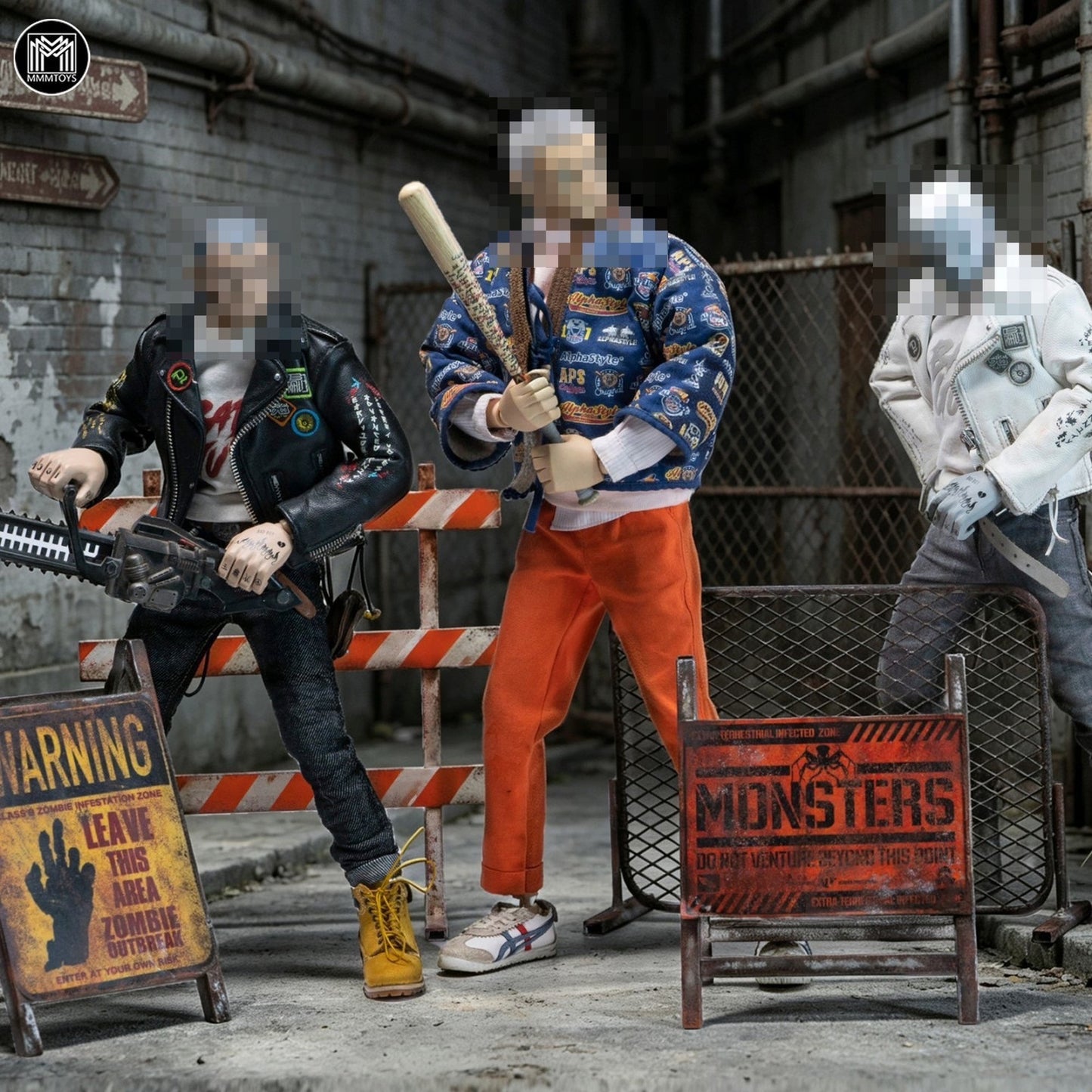 MMMトイズ 1/6 警告バリケードセット