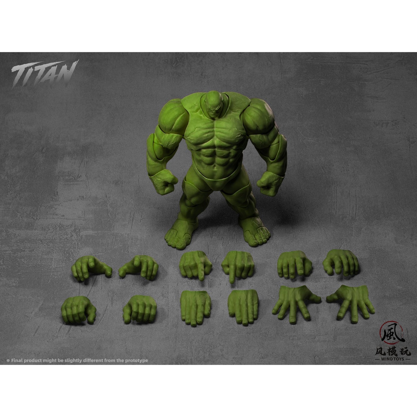 ウィンドトイズ 1/12 タイタン スーパーアクションマッスルボディ グリーンスキン