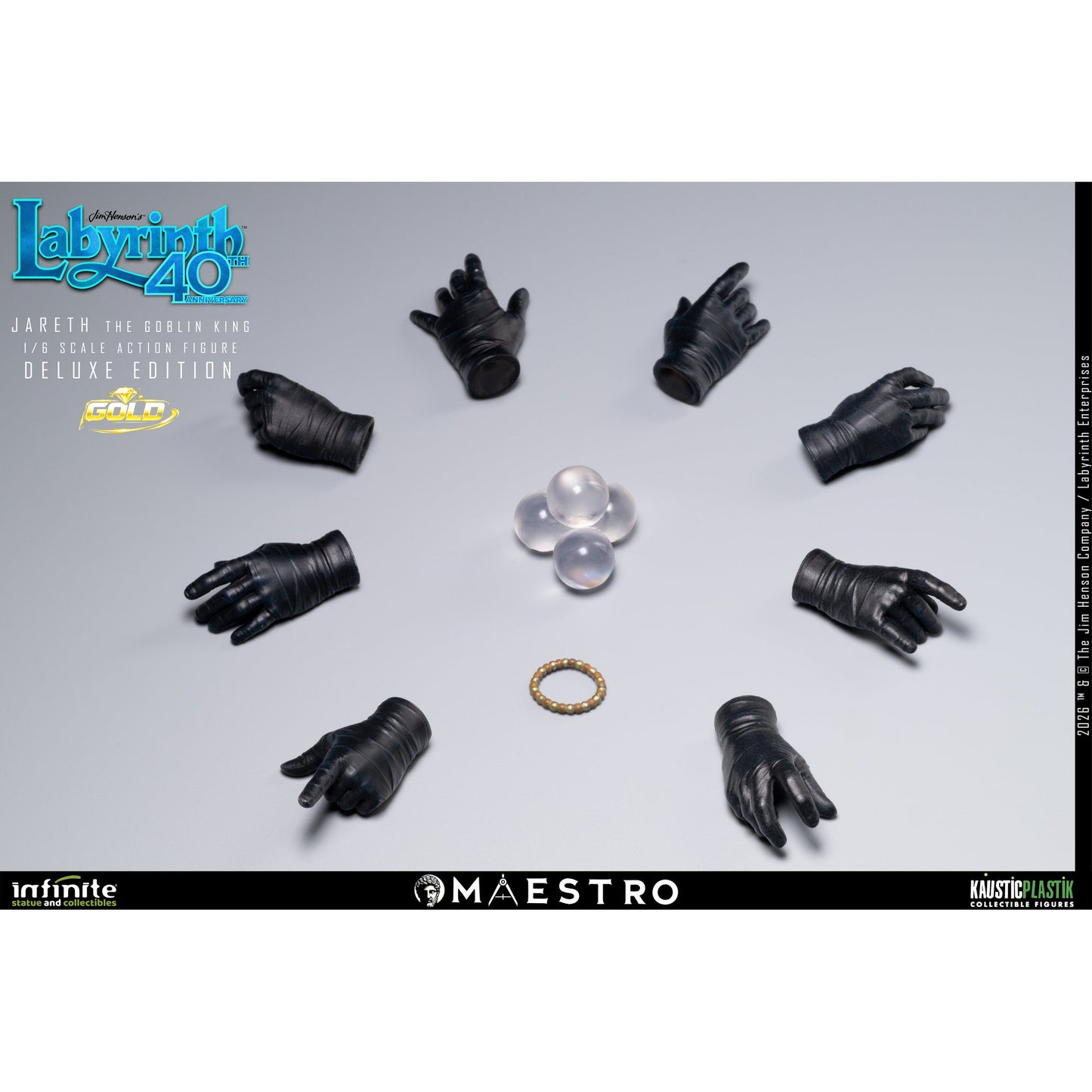 ラビリンス/ ジャレス ザ・ゴブリンキング 1/6 アクションフィギュア DELUXE GOLD エディション