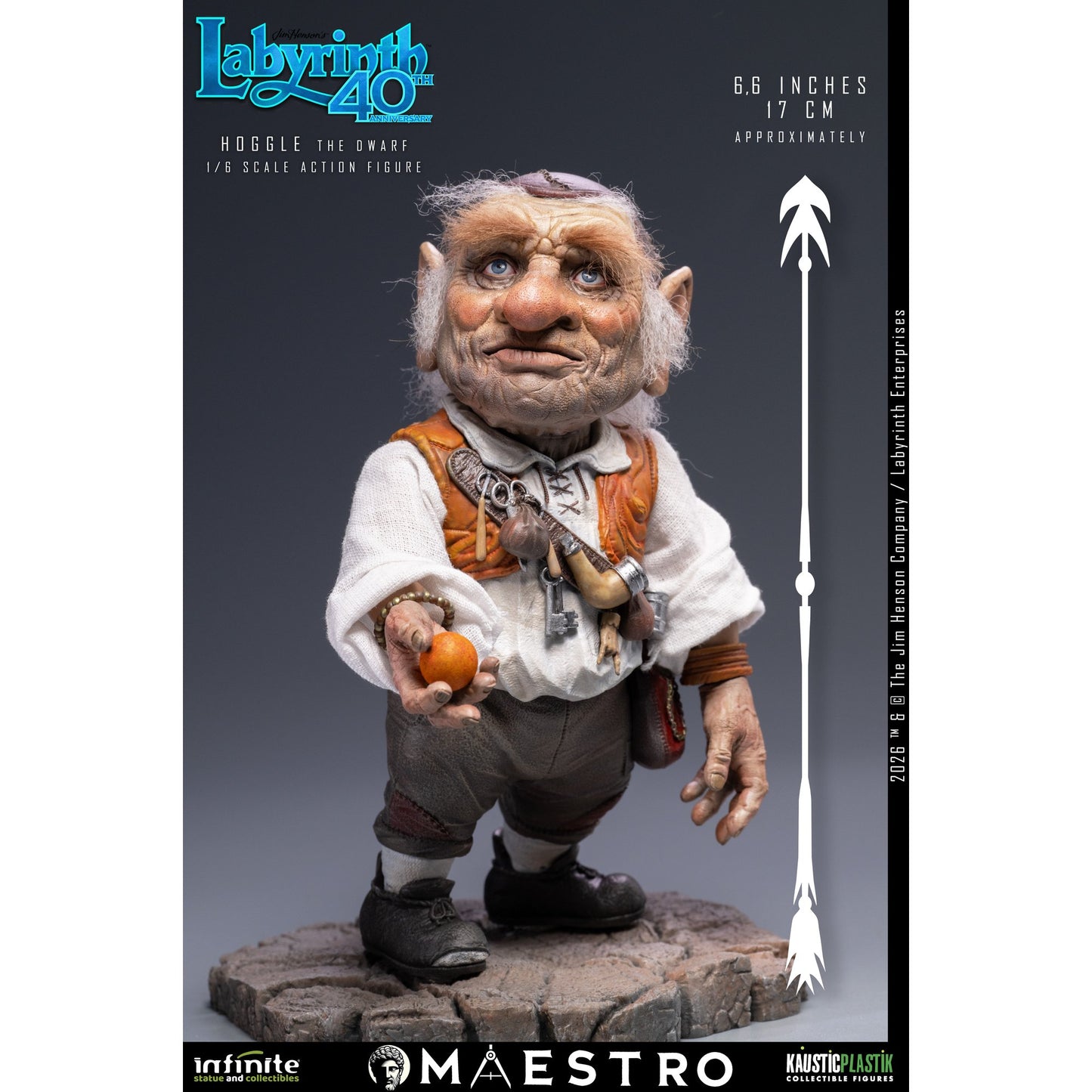 ラビリンス/ ホグル ザ・ドワーフ 1/6 アクションフィギュア