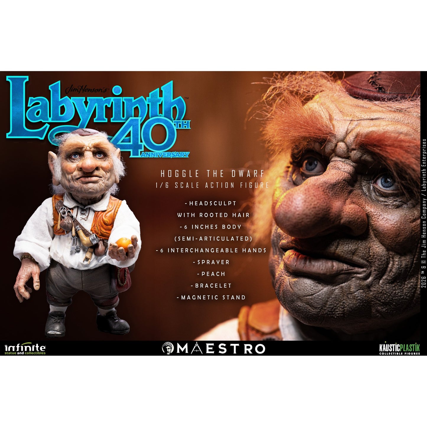 ラビリンス/ ホグル ザ・ドワーフ 1/6 アクションフィギュア