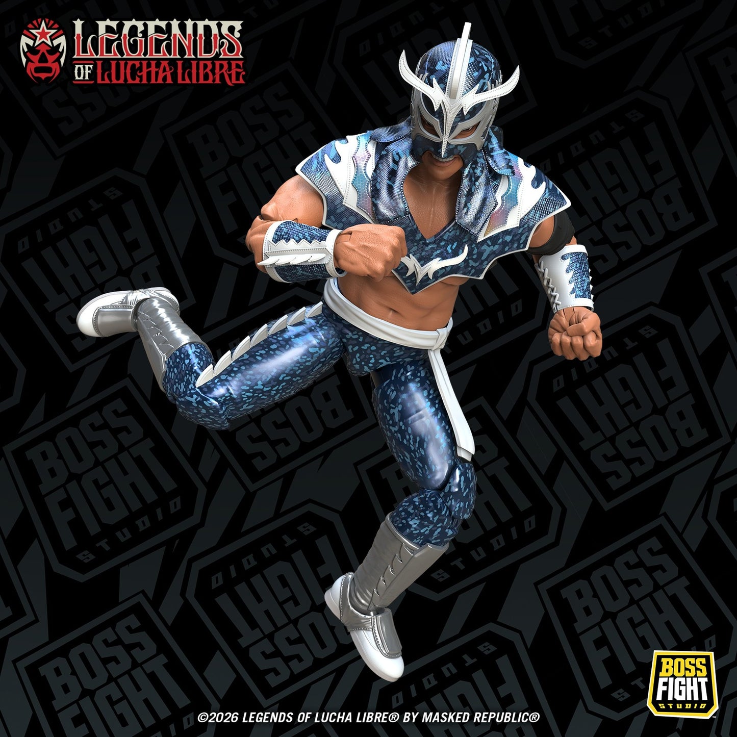 レジェンド・オブ・ルチャリブレ/ ウルティモ・ドラゴン 1/12 アクションフィギュア ホログラフィック・デコ ver.