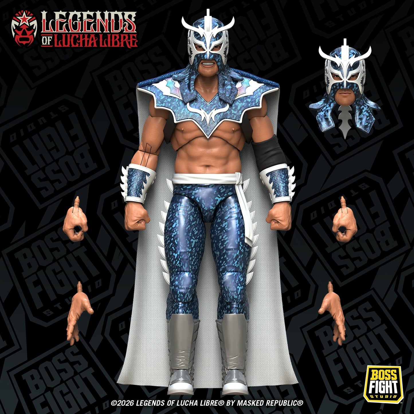 レジェンド・オブ・ルチャリブレ/ ウルティモ・ドラゴン 1/12 アクションフィギュア ホログラフィック・デコ ver.