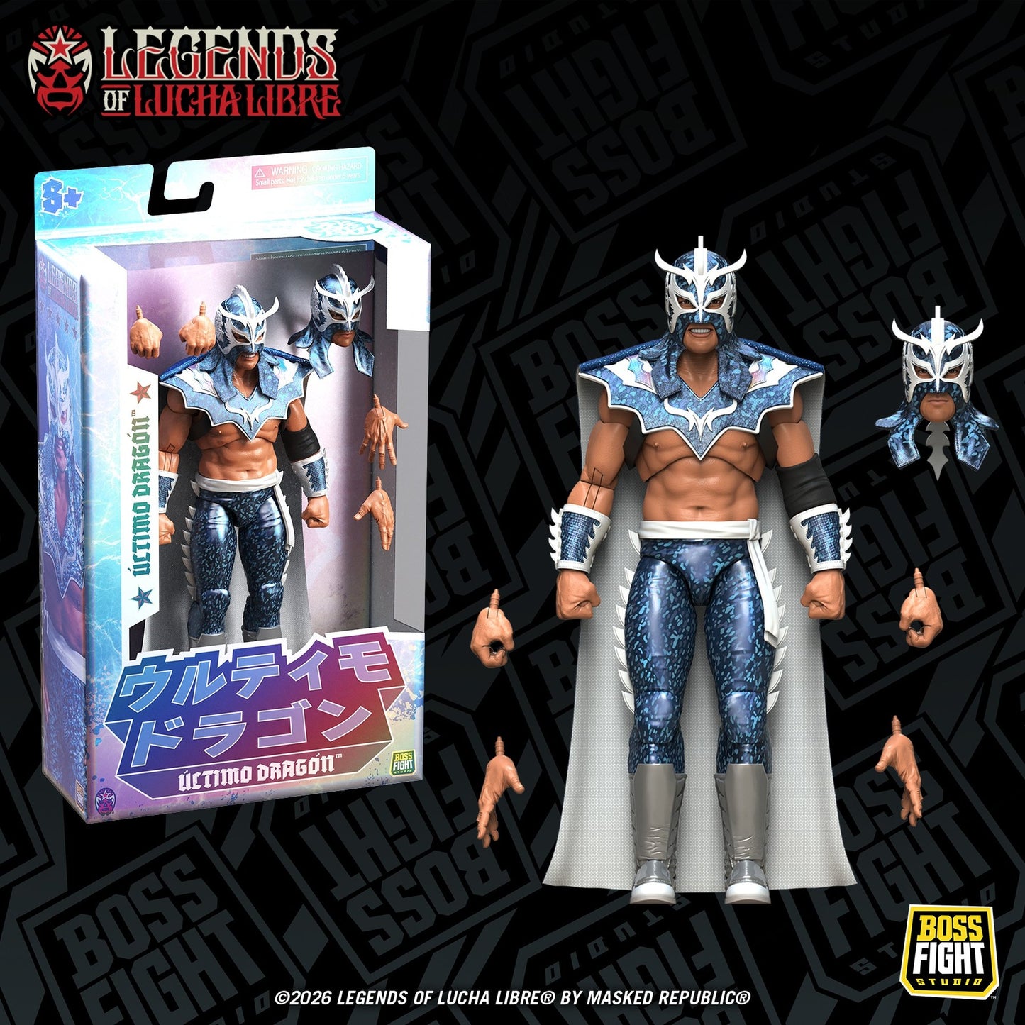 レジェンド・オブ・ルチャリブレ/ ウルティモ・ドラゴン 1/12 アクションフィギュア ホログラフィック・デコ ver.
