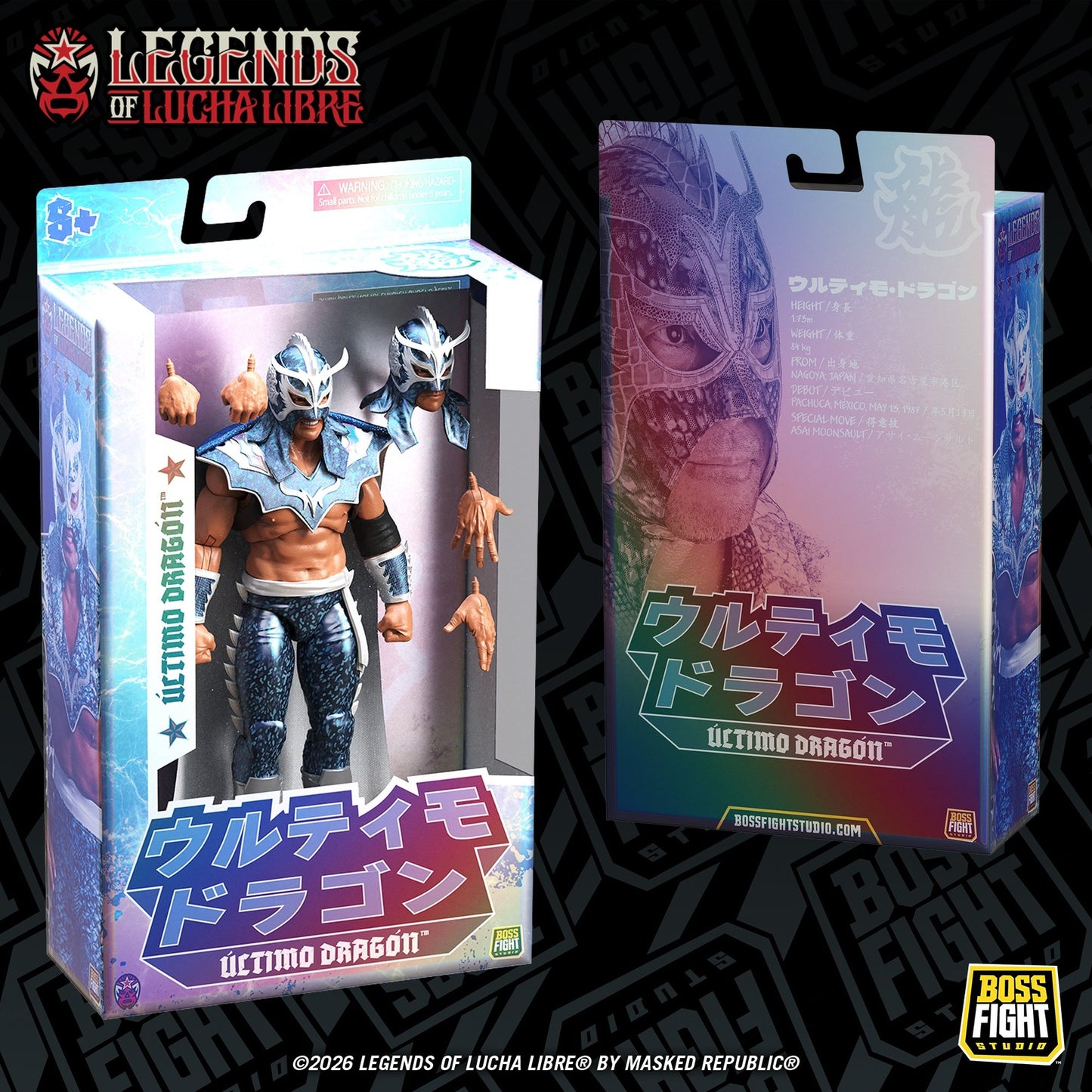 レジェンド・オブ・ルチャリブレ/ ウルティモ・ドラゴン 1/12 アクションフィギュア ホログラフィック・デコ ver.