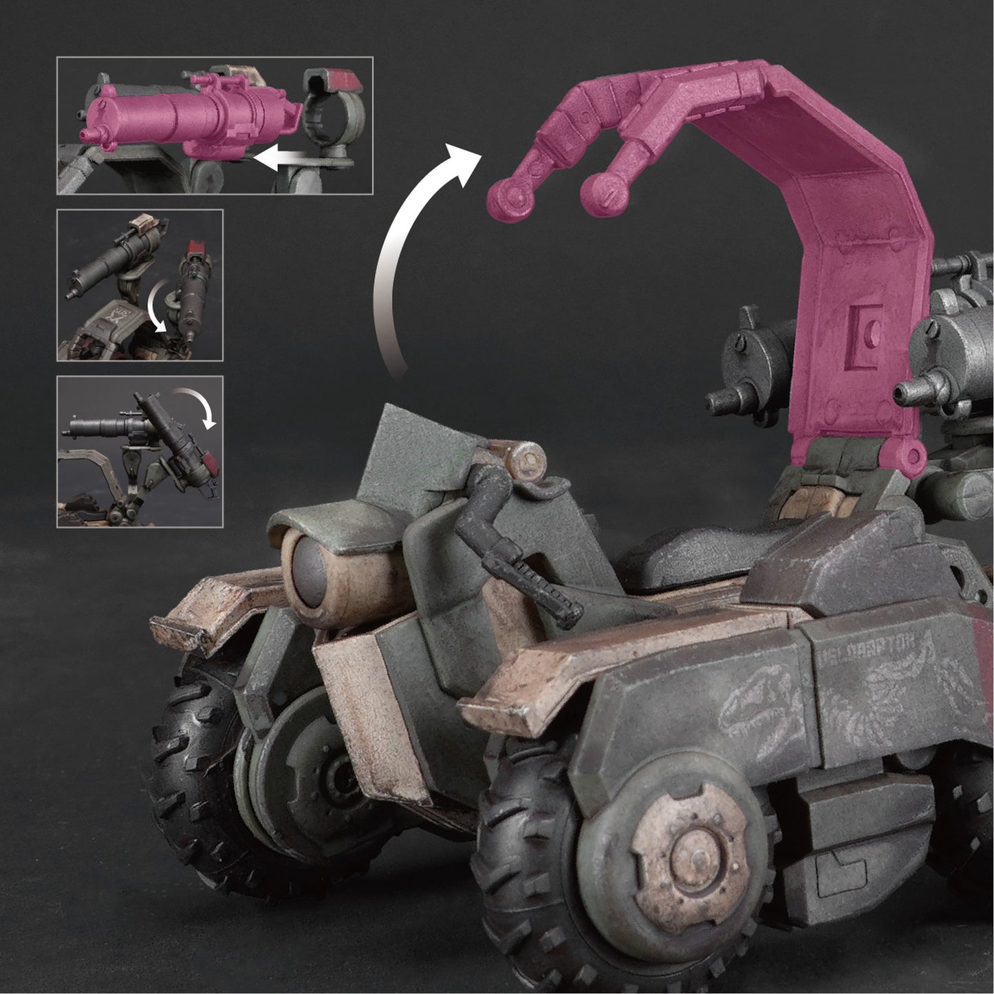 TOYS ALLIANCE LIMITED アシッドレイン 1/18スケール FAV-A147 ヴェロラプトル・スピーダー MK1m-4