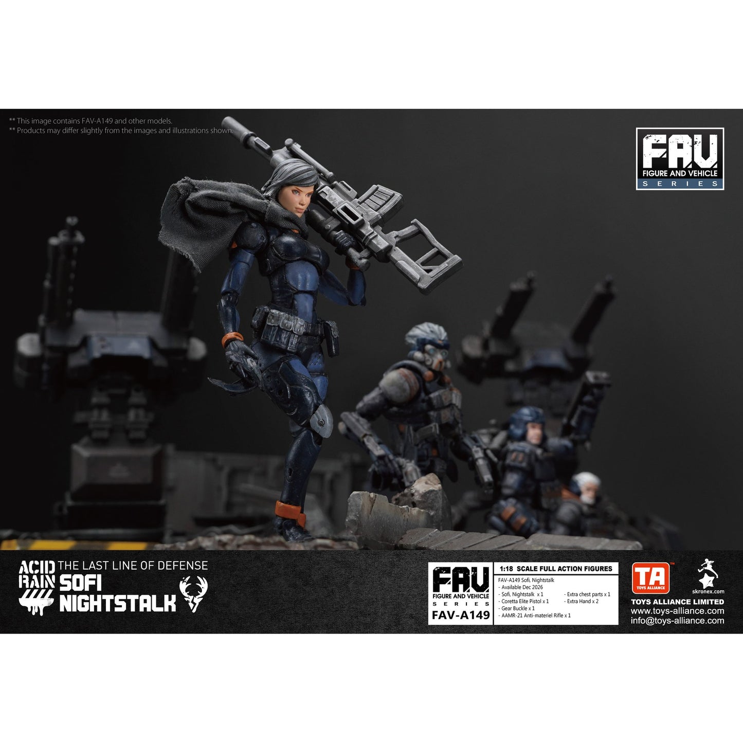 TOYS ALLIANCE LIMITED アシッドレイン 1/18スケール FAV-A149 ソフィ、ナイトストーカー
