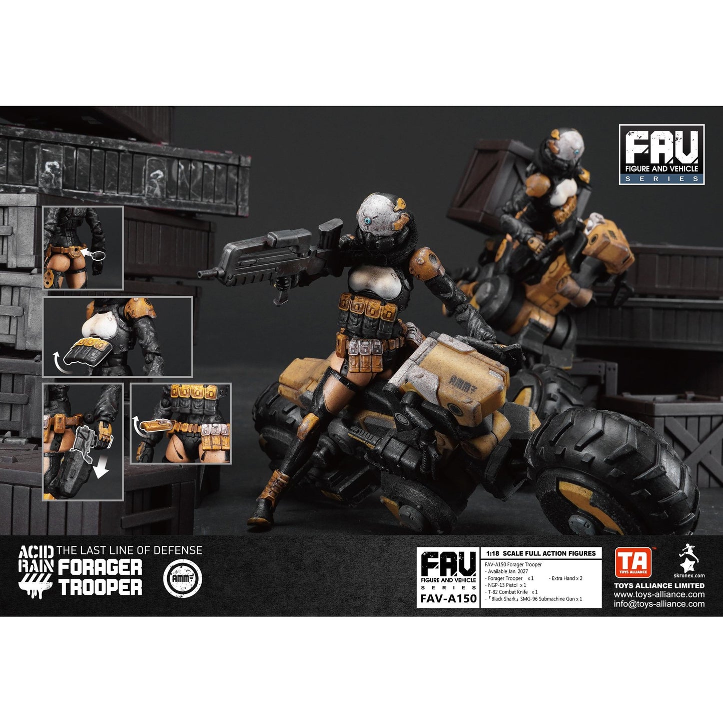 TOYS ALLIANCE LIMITED アシッドレイン 1/18スケール FAV-A150 フォレジャー・トルーパー