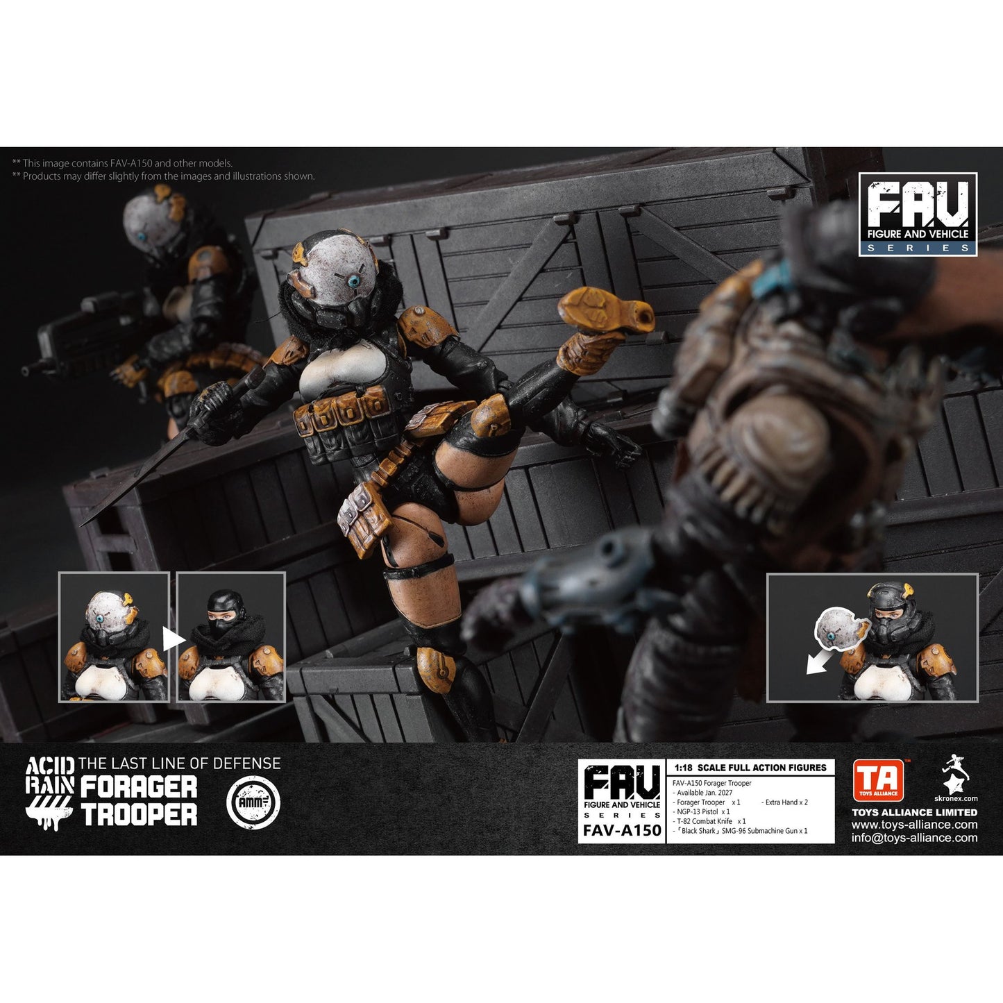 TOYS ALLIANCE LIMITED アシッドレイン 1/18スケール FAV-A150 フォレジャー・トルーパー