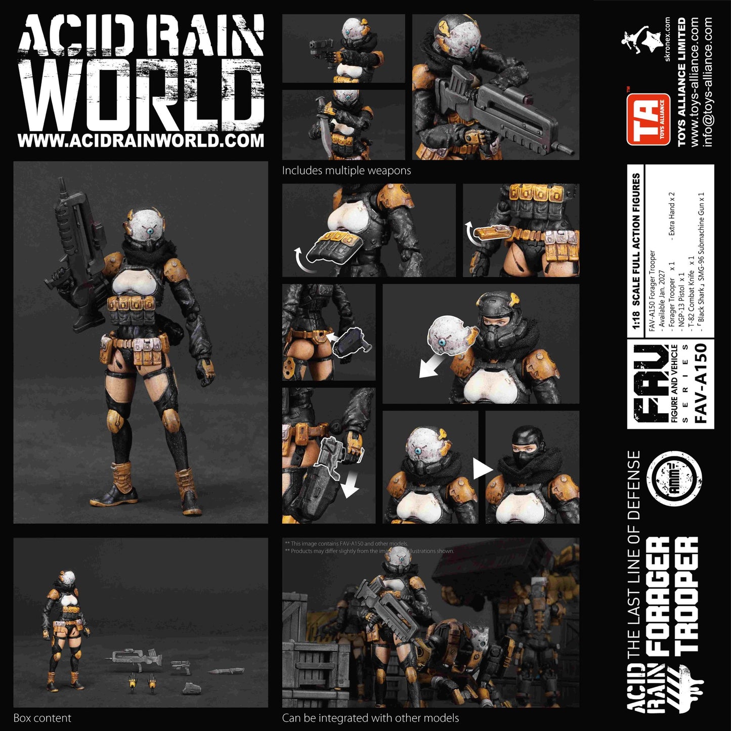 TOYS ALLIANCE LIMITED アシッドレイン 1/18スケール FAV-A150 フォレジャー・トルーパー